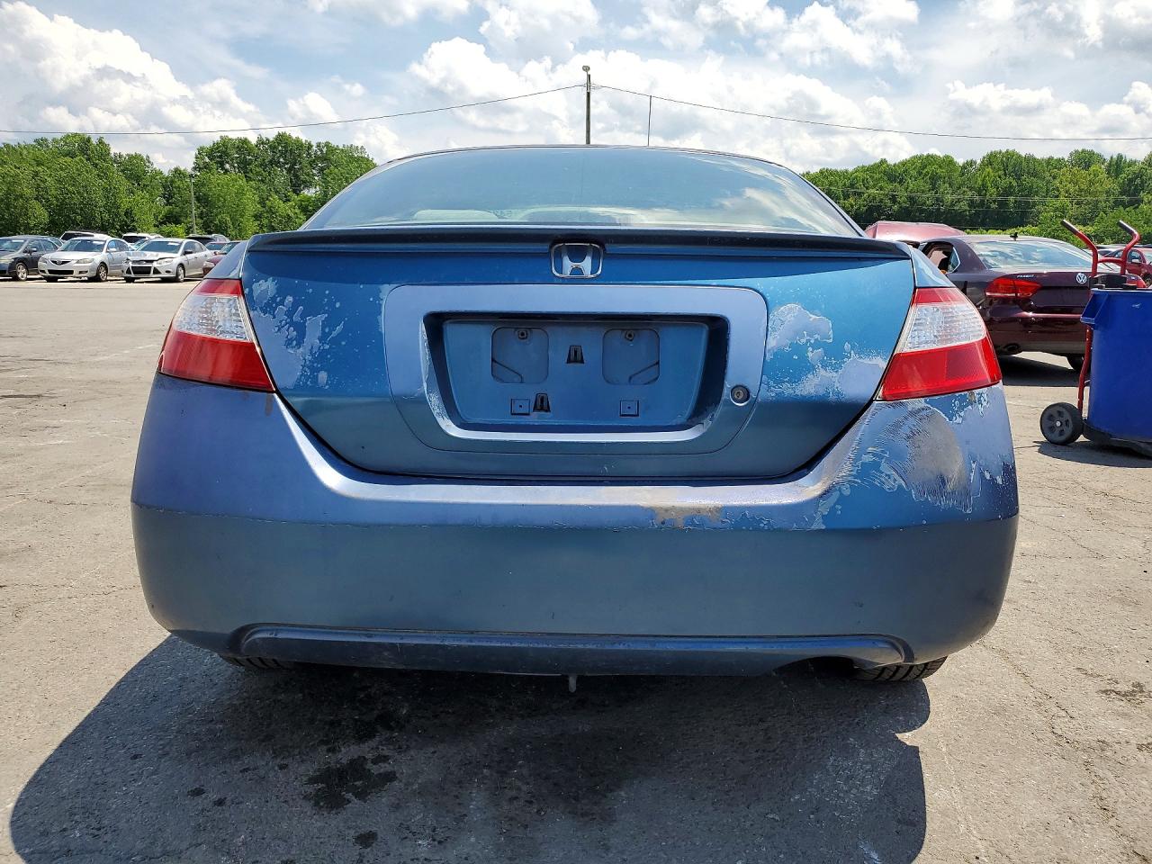 2008 Honda Civic Lx Blue vin: 2HGFG126X8H502472