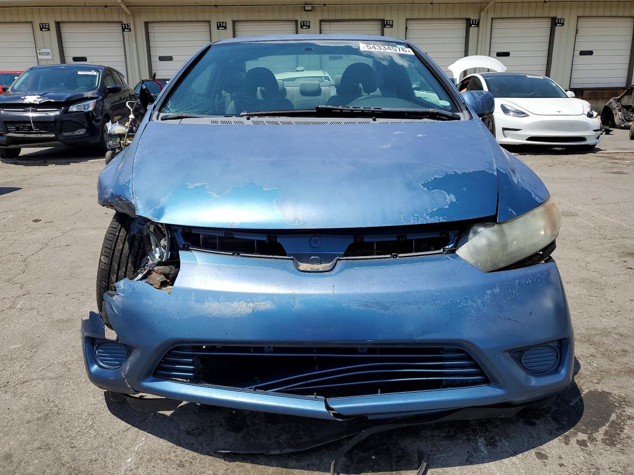 2008 Honda Civic Lx Blue vin: 2HGFG126X8H502472