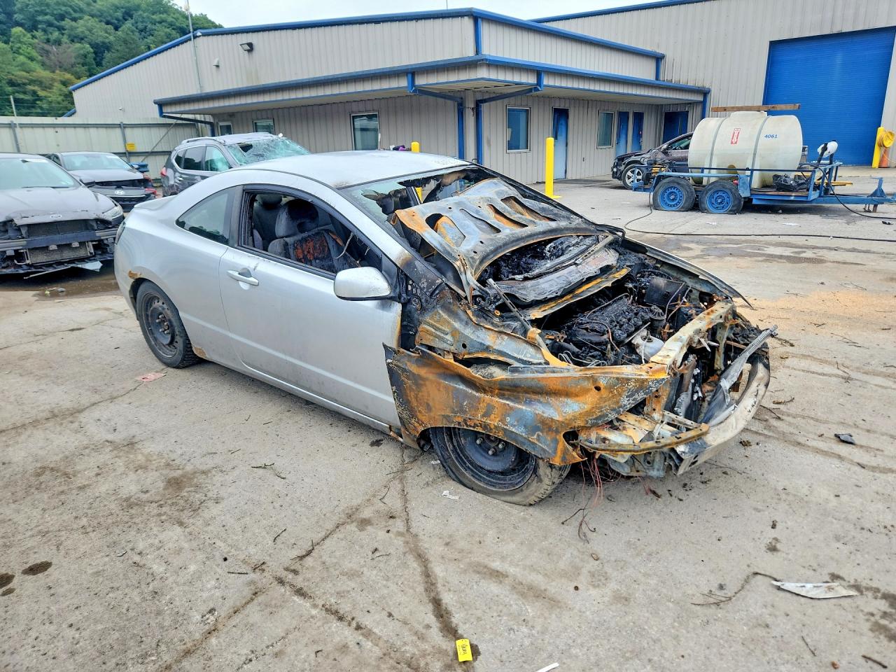 2008 Honda Civic Lx Silver vin: 2HGFG126X8H512130