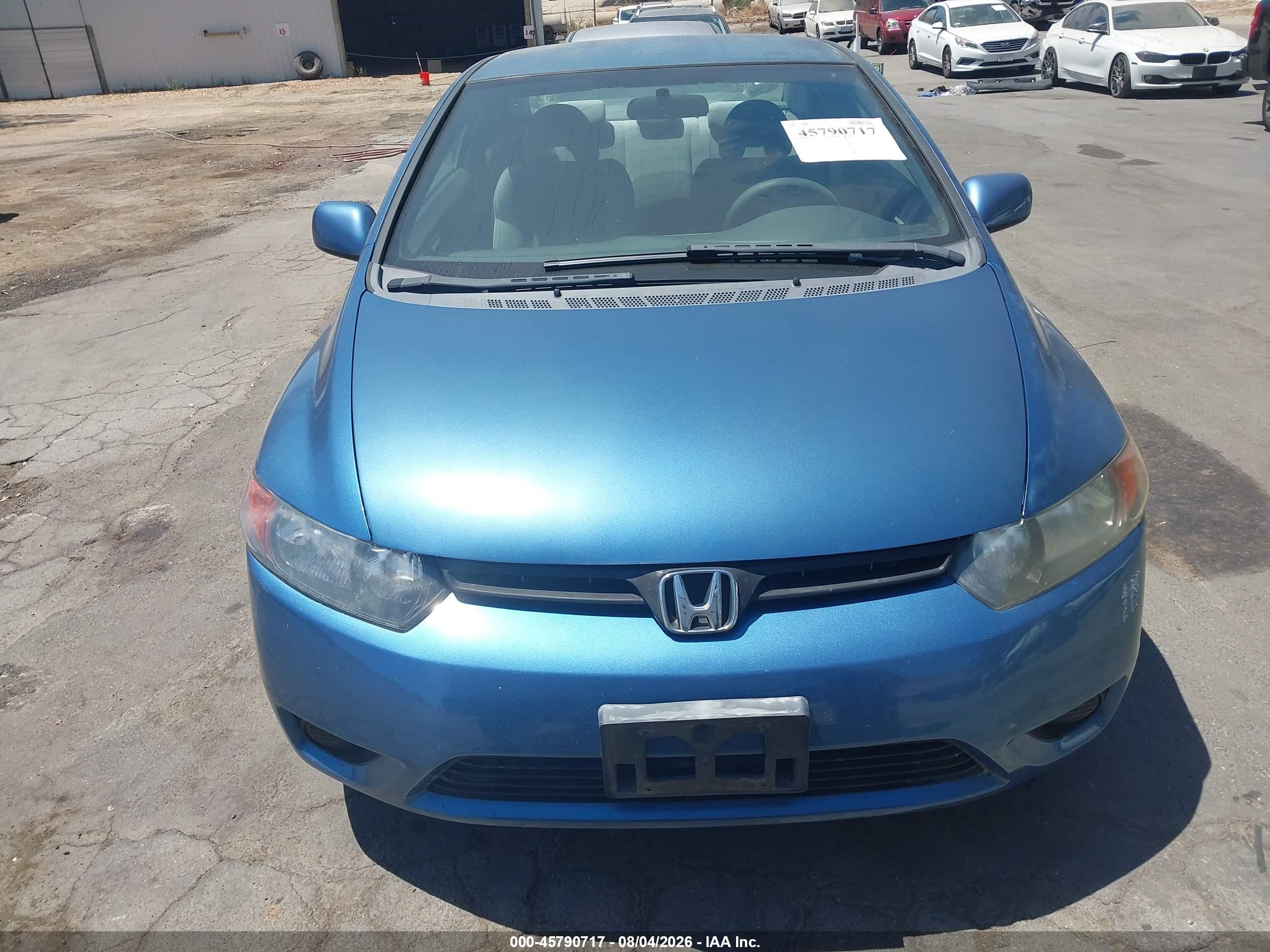 2008 Honda Civic Lx Синий vin: 2HGFG126X8H523905