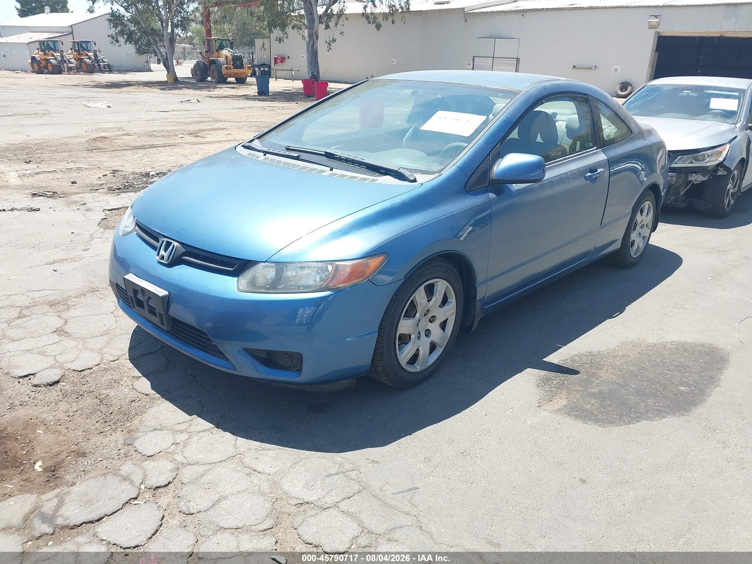 2008 Honda Civic Lx Синий vin: 2HGFG126X8H523905