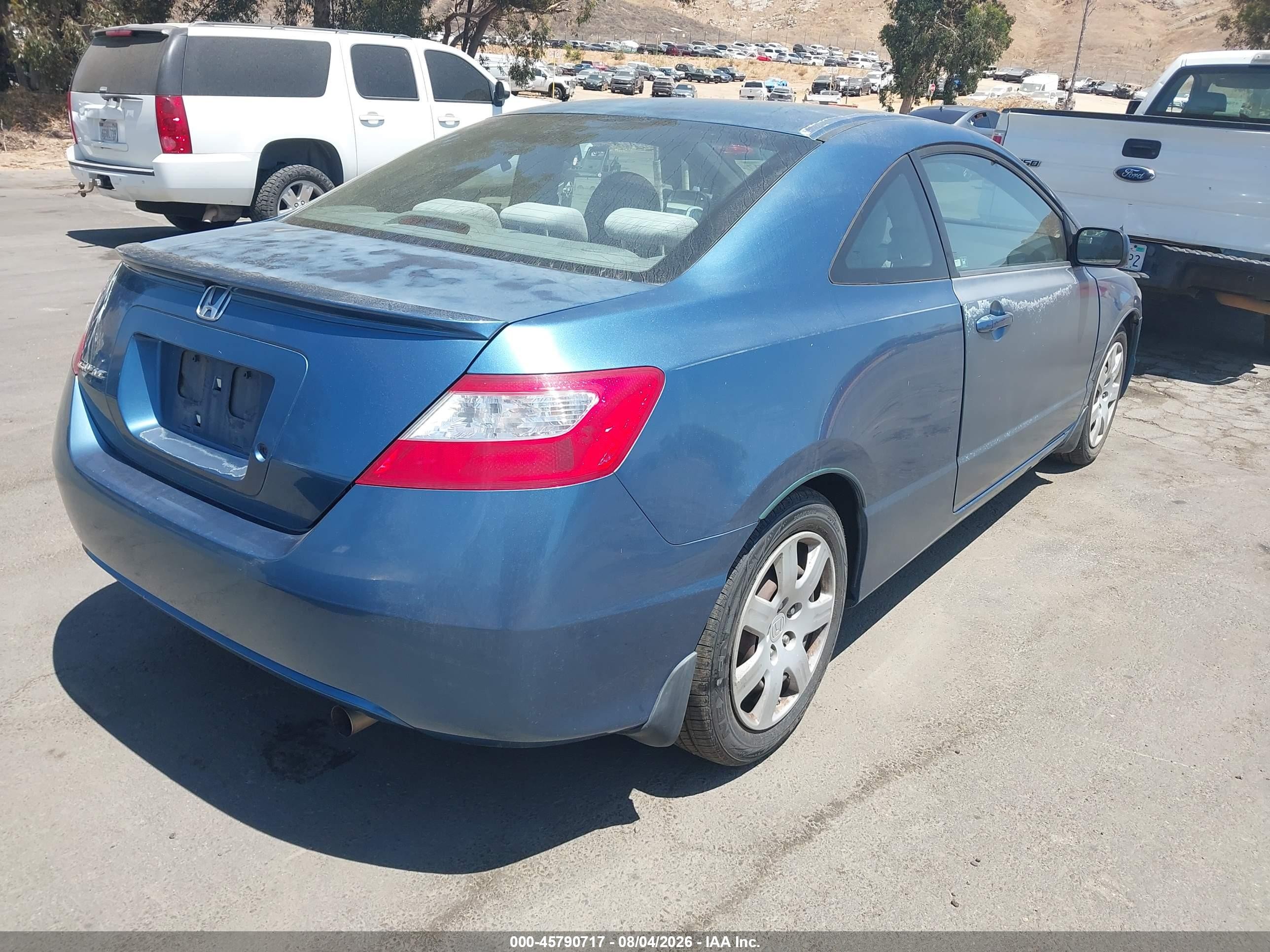 2008 Honda Civic Lx Синий vin: 2HGFG126X8H523905