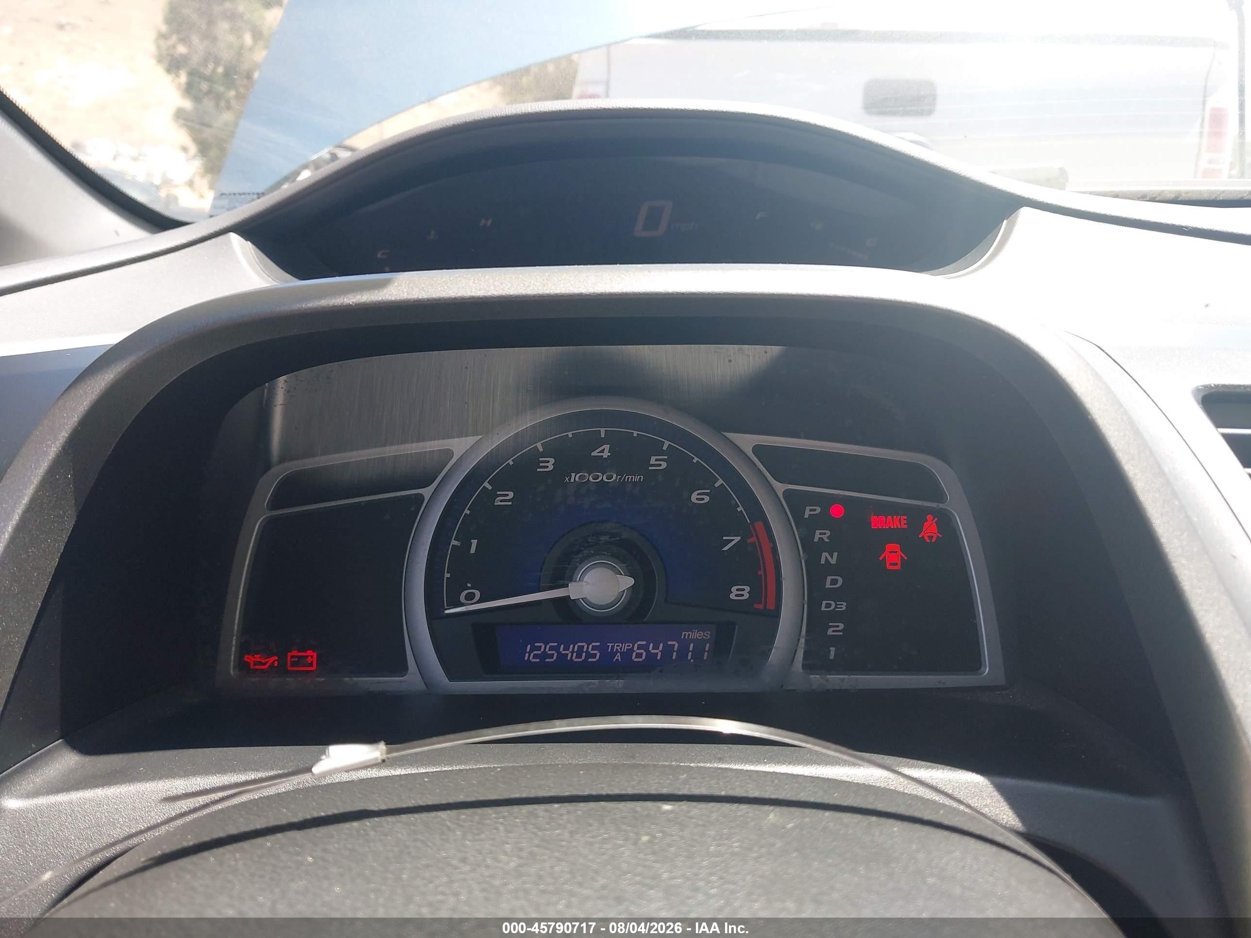 2008 Honda Civic Lx Синий vin: 2HGFG126X8H523905