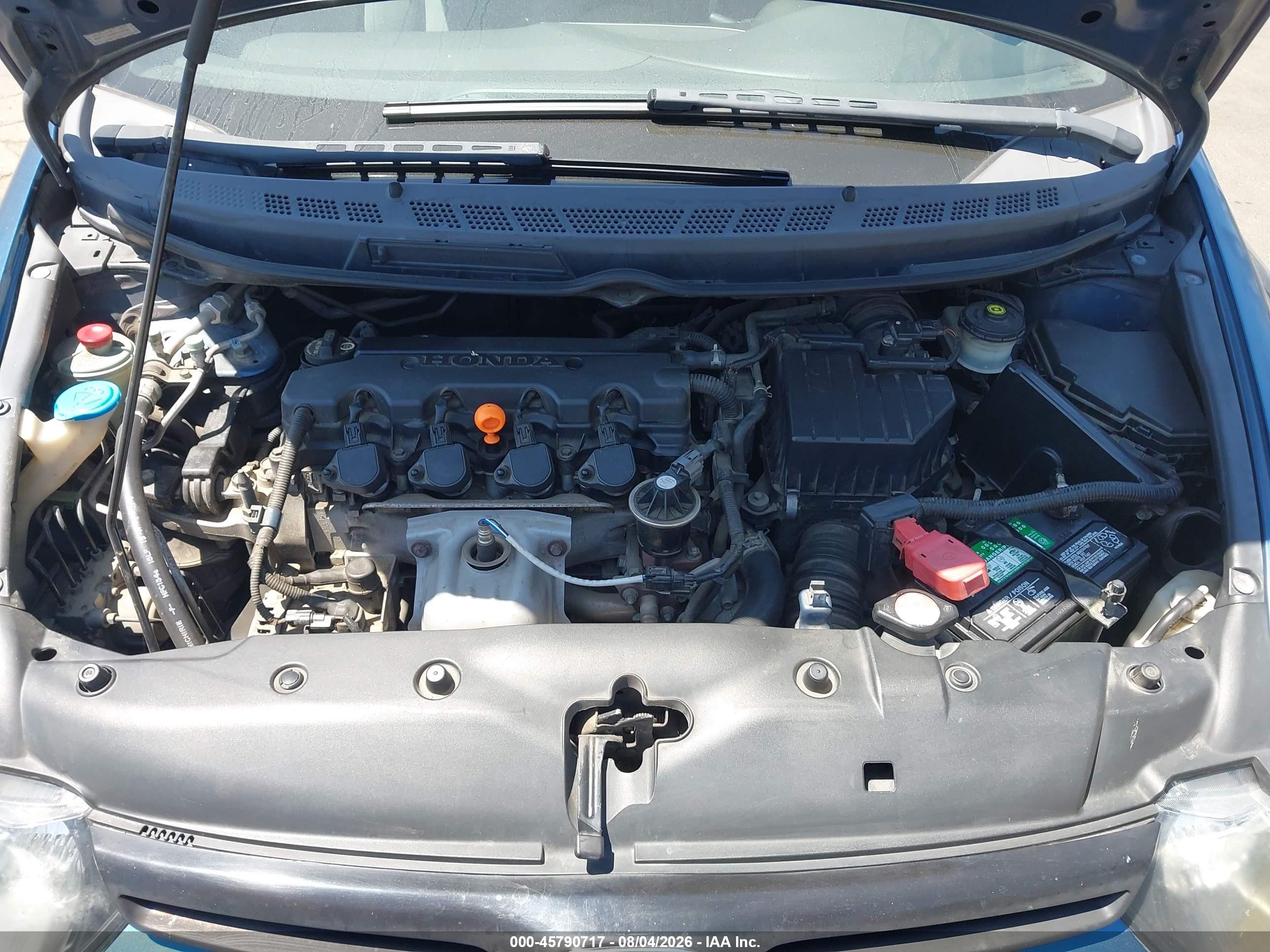 2008 Honda Civic Lx Синий vin: 2HGFG126X8H523905