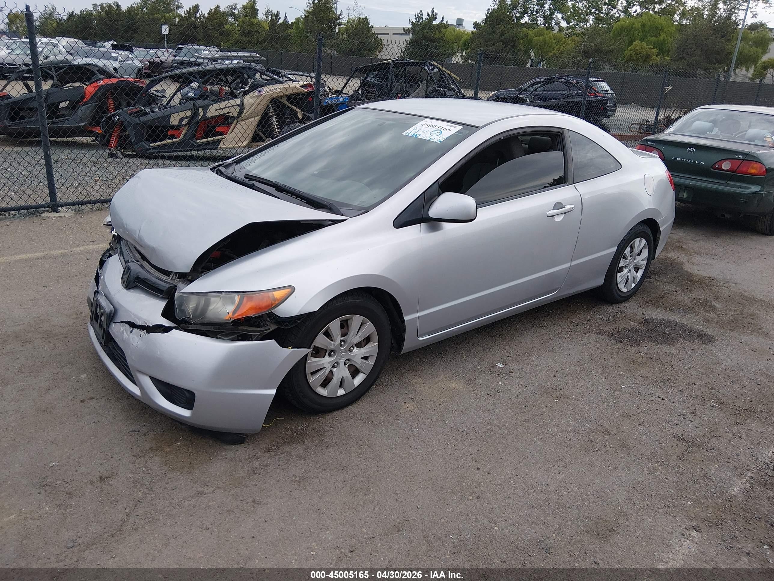 2008 Honda Civic Lx Silver vin: 2HGFG126X8H548366