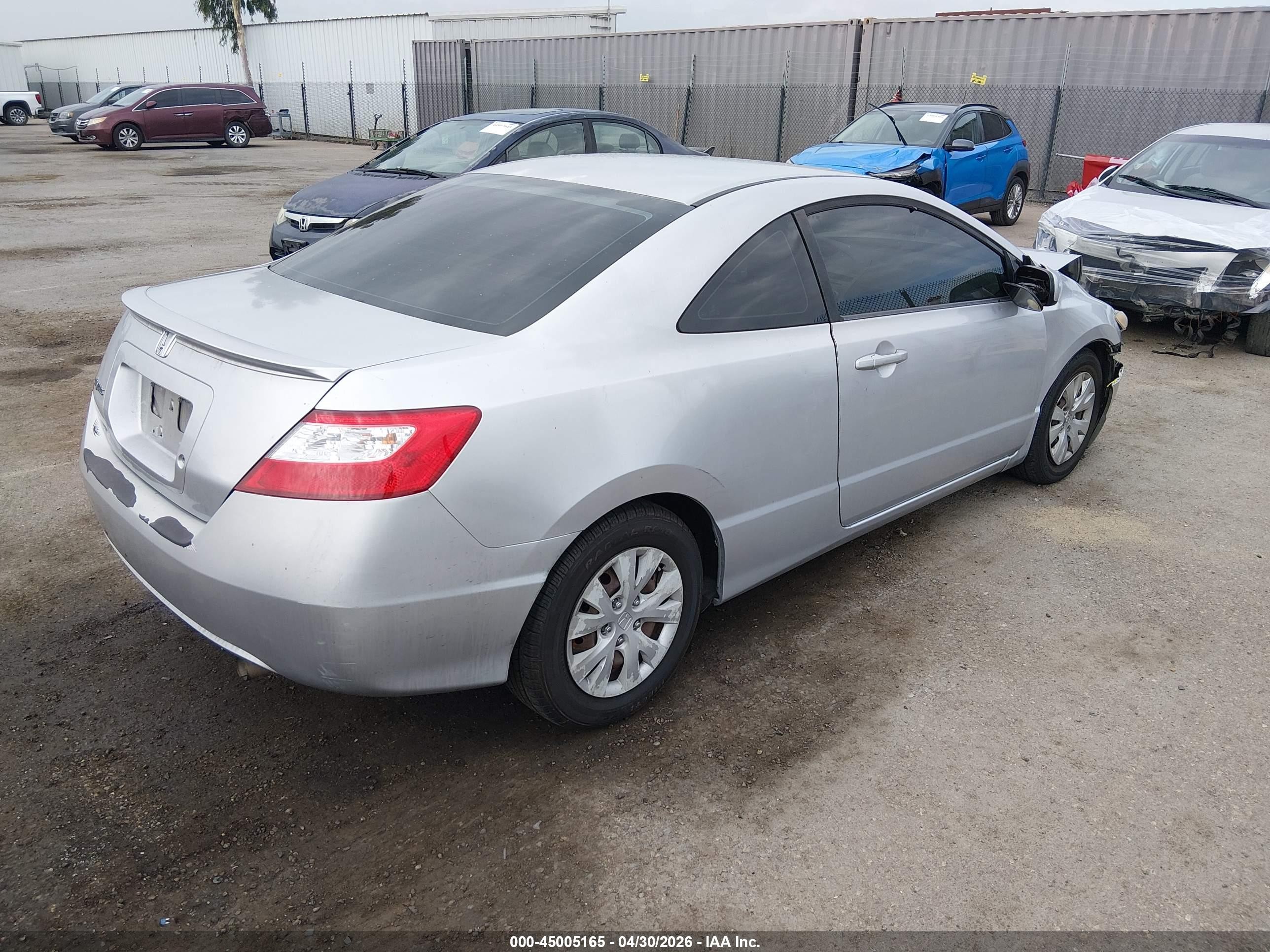 2008 Honda Civic Lx Silver vin: 2HGFG126X8H548366