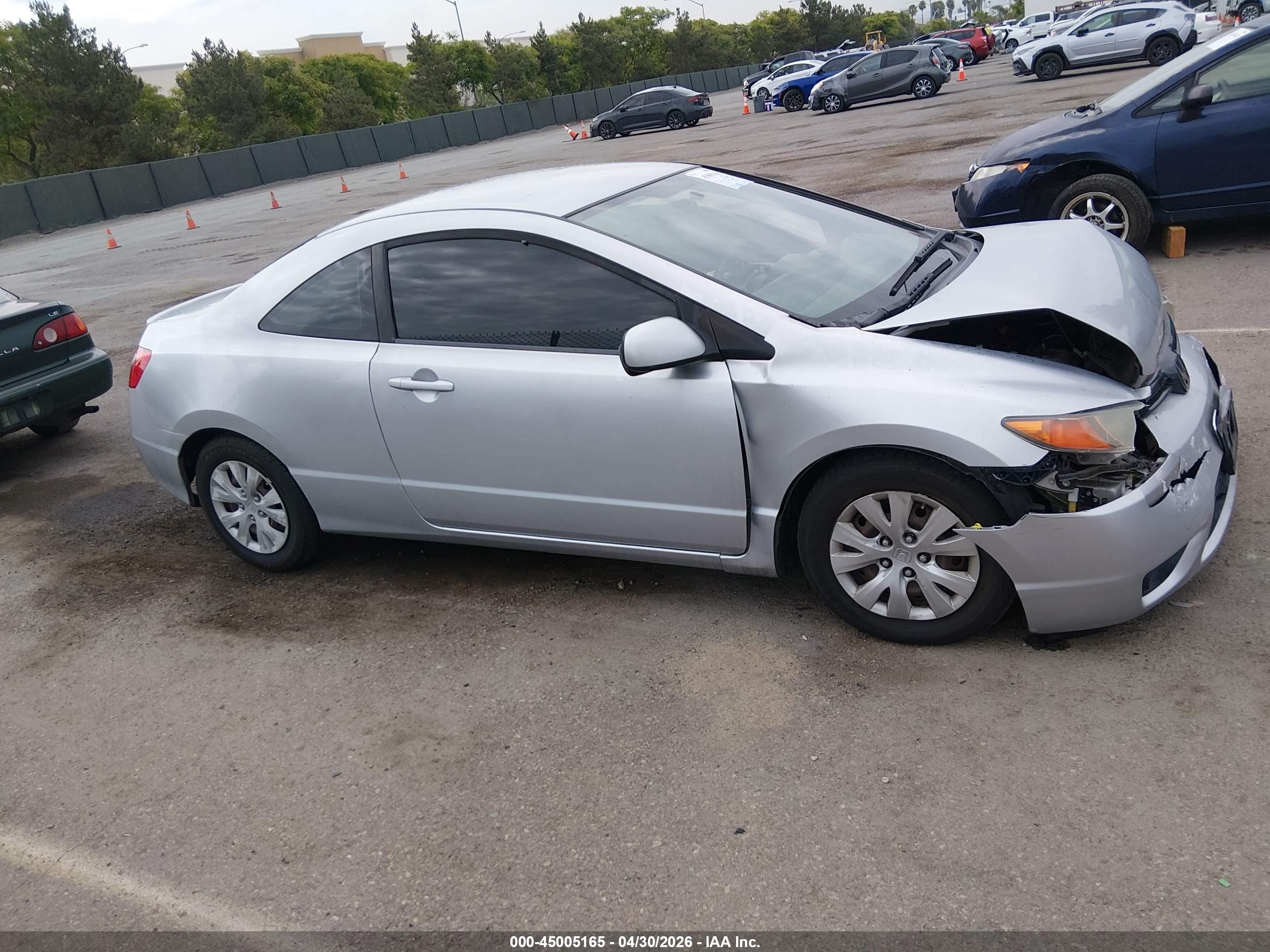 2008 Honda Civic Lx Silver vin: 2HGFG126X8H548366