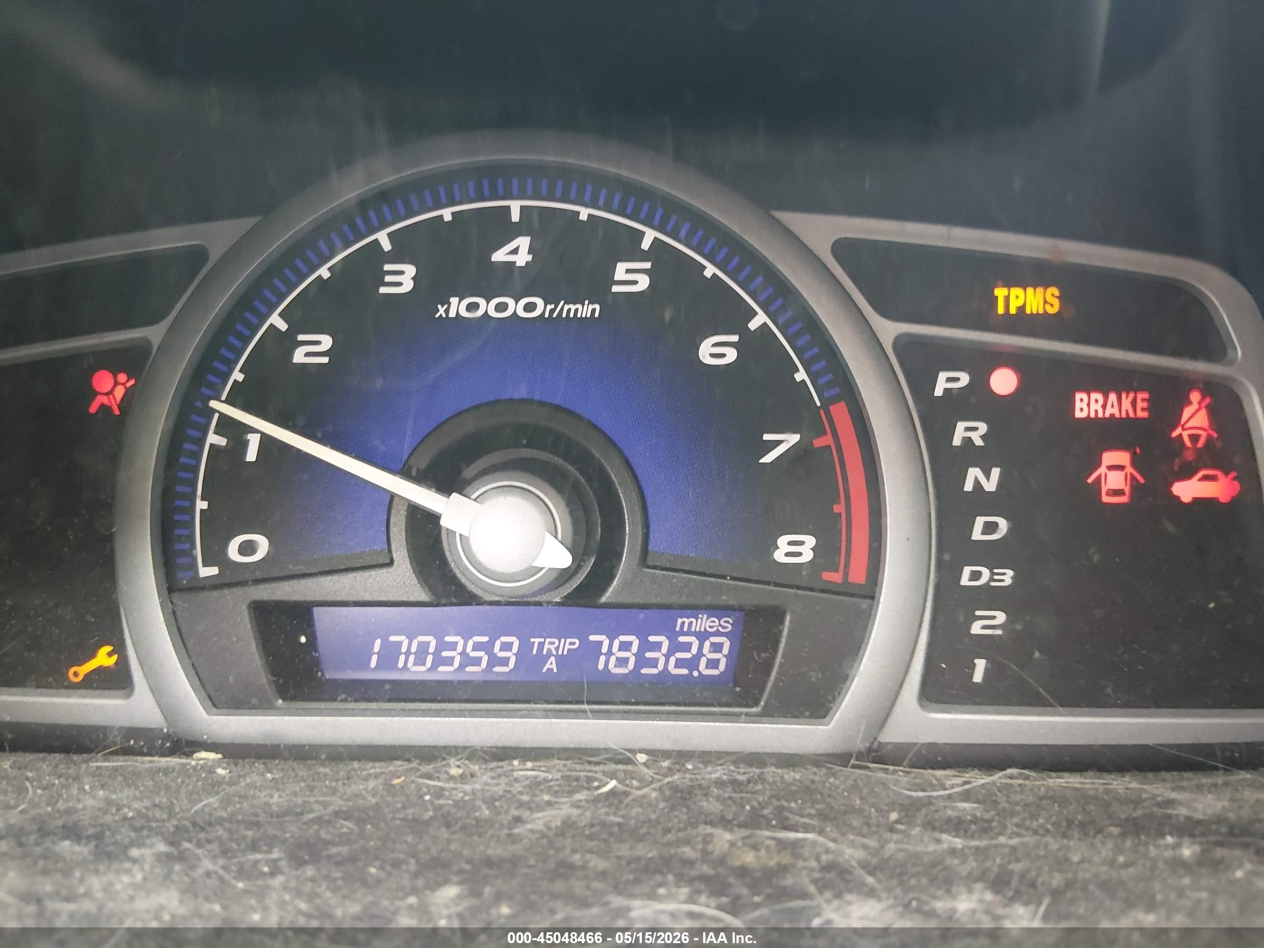 2008 Honda Civic Lx Blue vin: 2HGFG126X8H552031