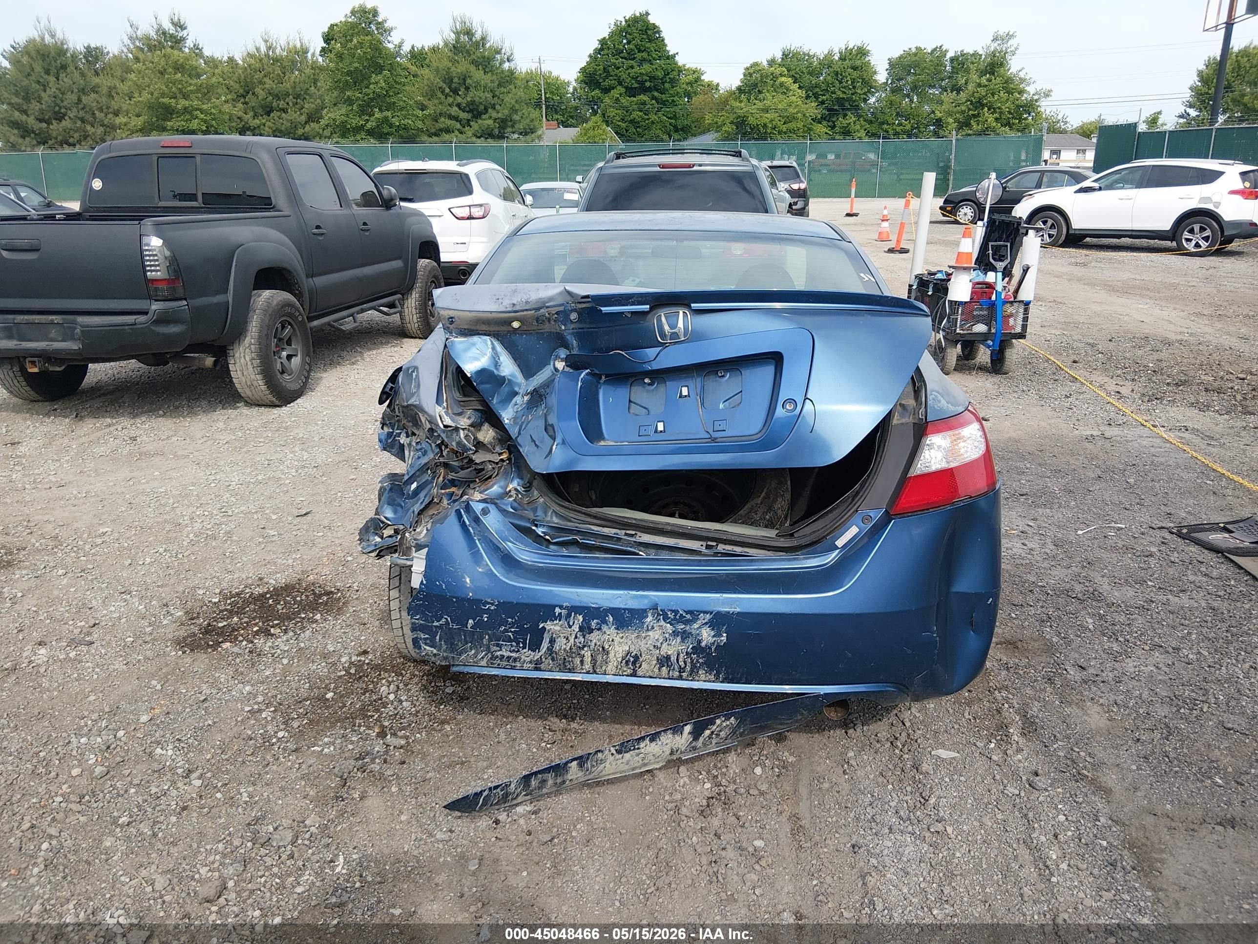2008 Honda Civic Lx Blue vin: 2HGFG126X8H552031