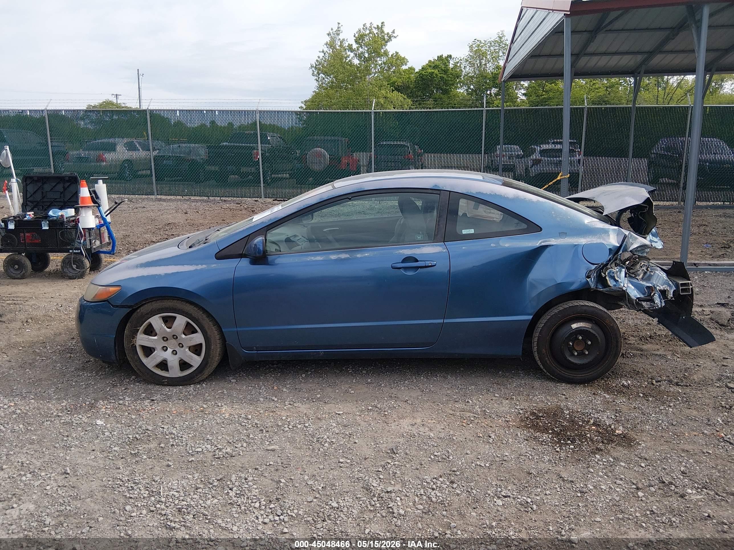2008 Honda Civic Lx Blue vin: 2HGFG126X8H552031