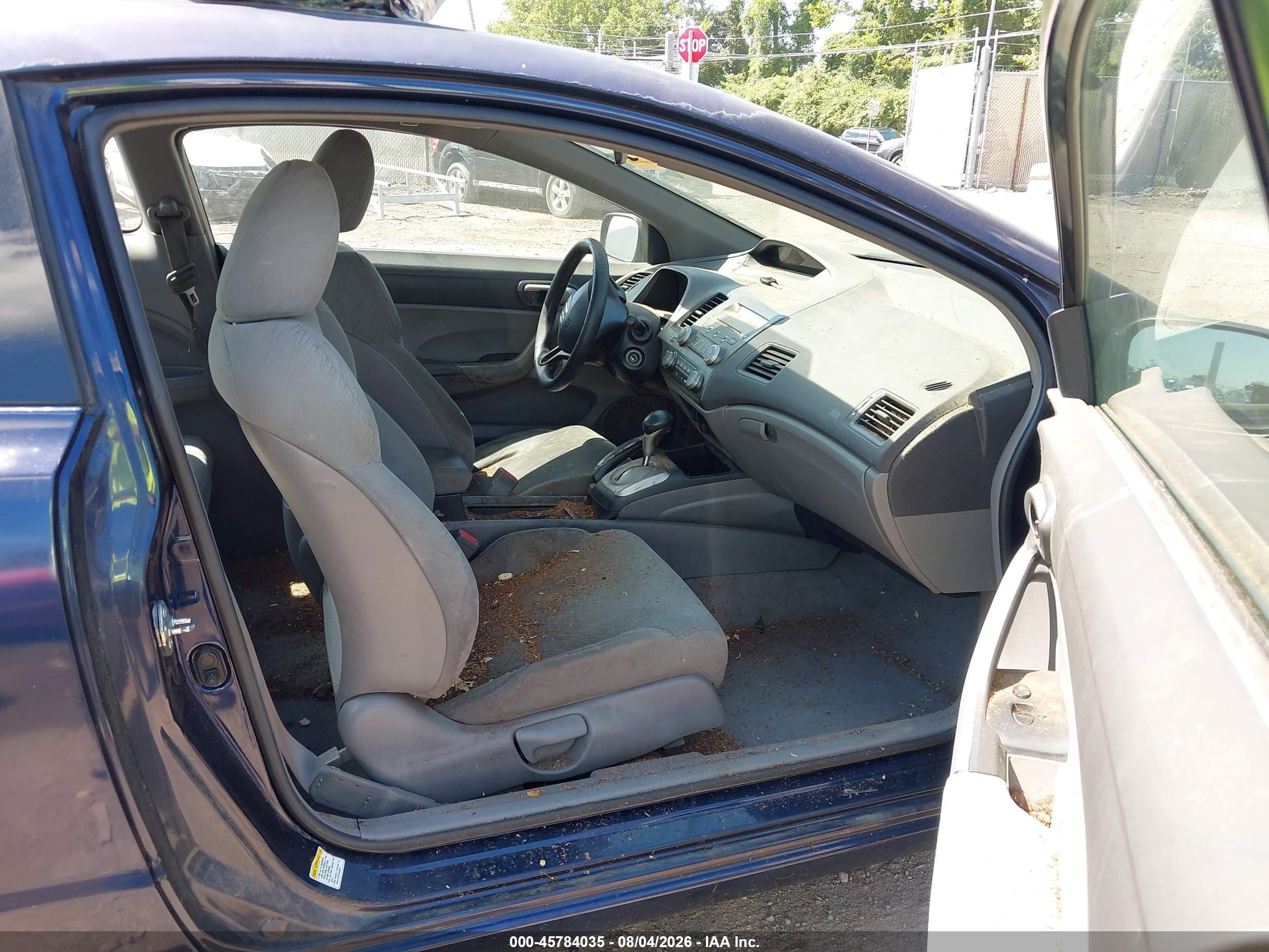 2008 Honda Civic Lx Blue vin: 2HGFG126X8H555012