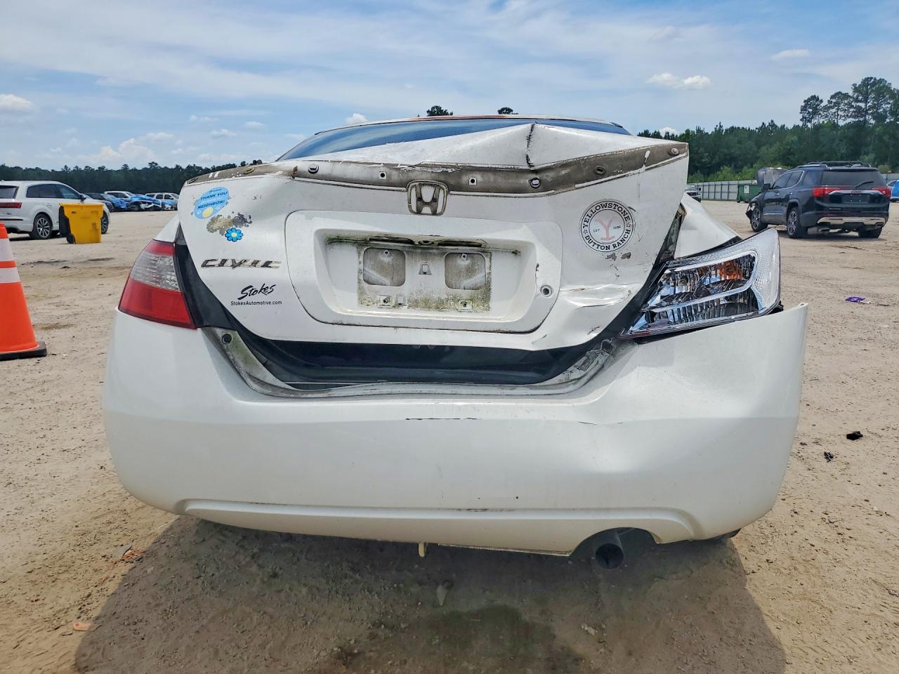 2009 Honda Civic Lx White vin: 2HGFG126X9H540933