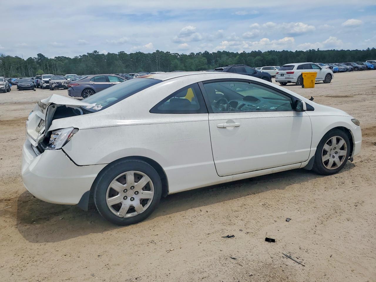 2009 Honda Civic Lx White vin: 2HGFG126X9H540933