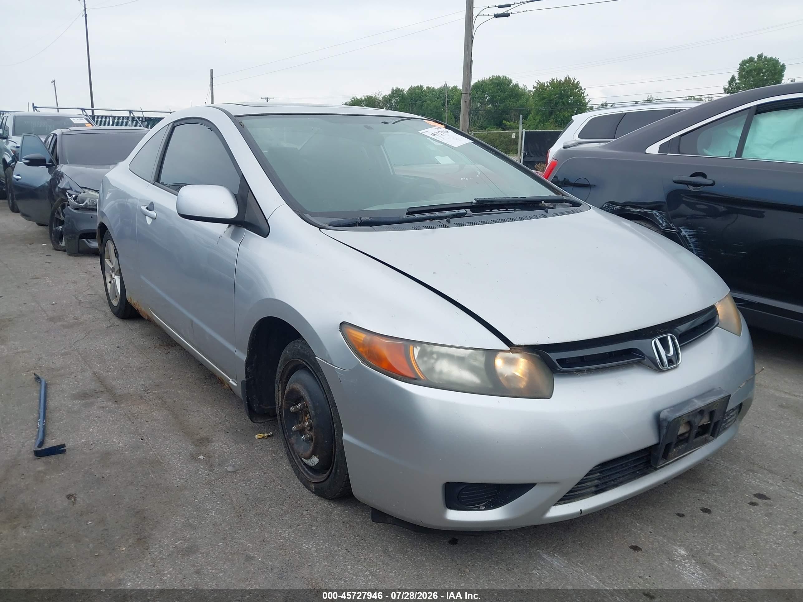 2006 Honda Civic Ex Silver vin: 2HGFG12806H528917