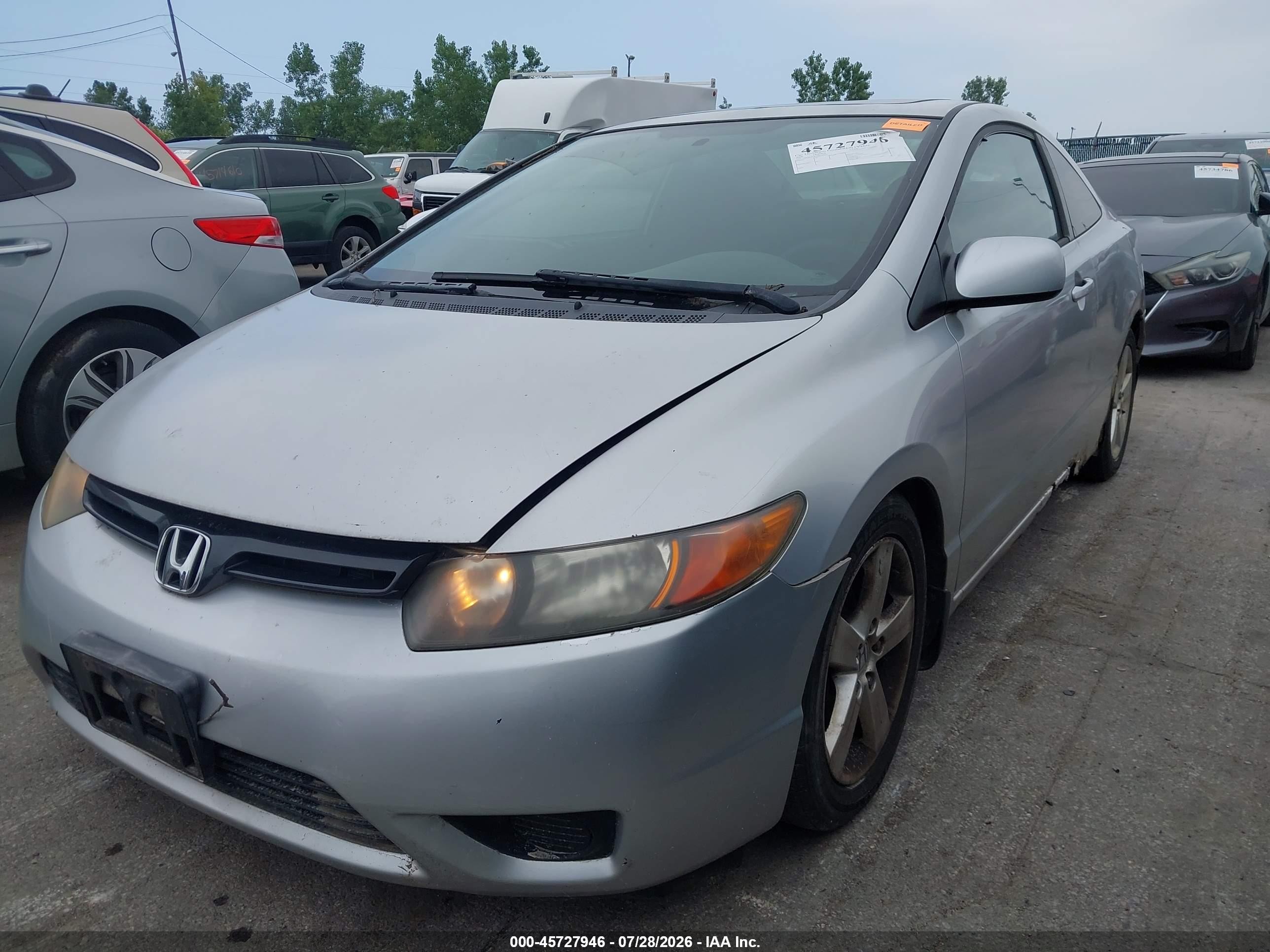 2006 Honda Civic Ex Silver vin: 2HGFG12806H528917