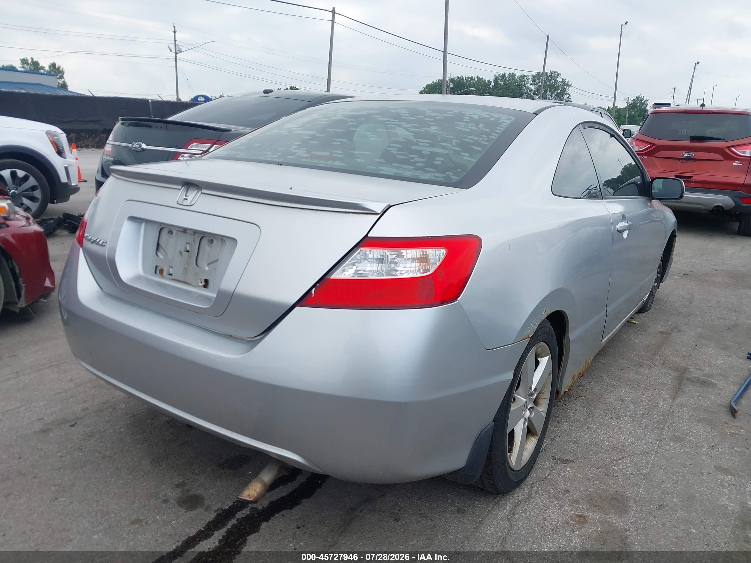 2006 Honda Civic Ex Silver vin: 2HGFG12806H528917