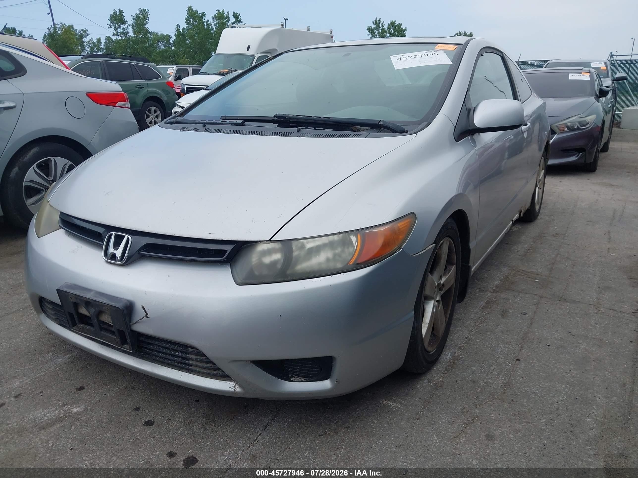 2006 Honda Civic Ex Silver vin: 2HGFG12806H528917