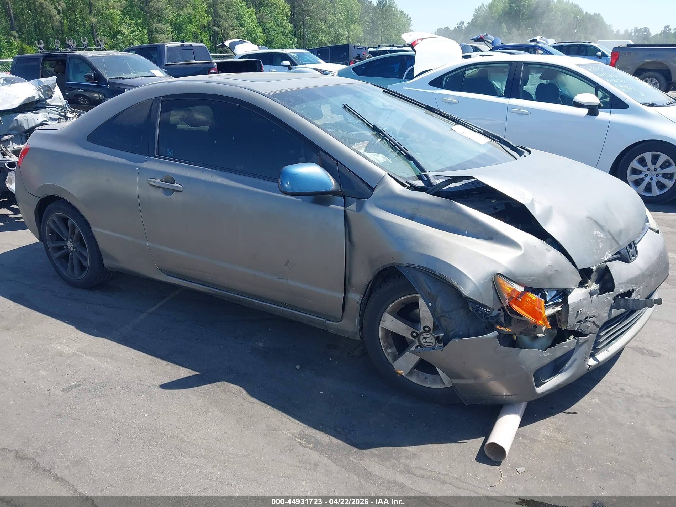 2007 Honda Civic Ex Silver vin: 2HGFG12807H547985