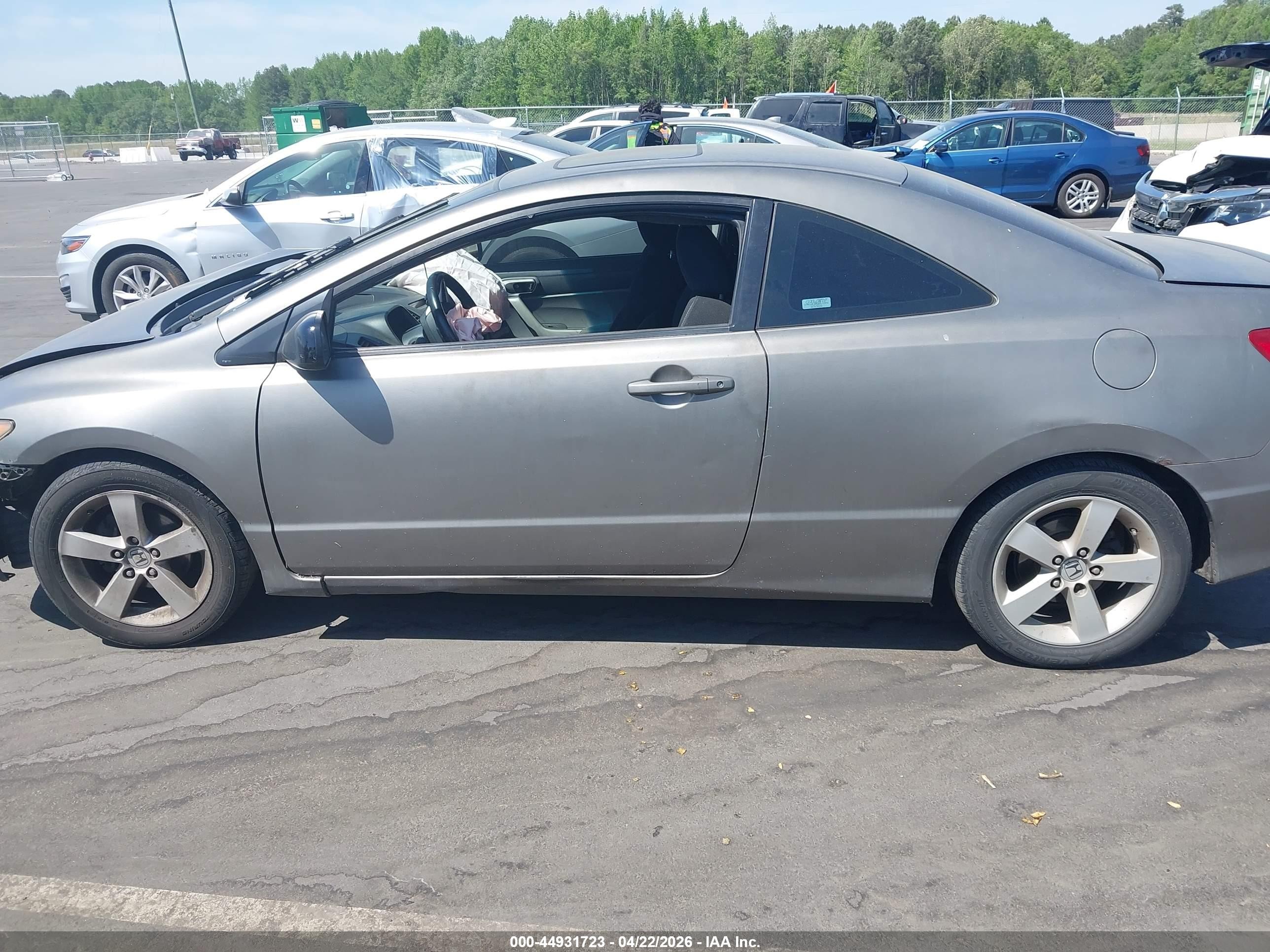 2007 Honda Civic Ex Silver vin: 2HGFG12807H547985