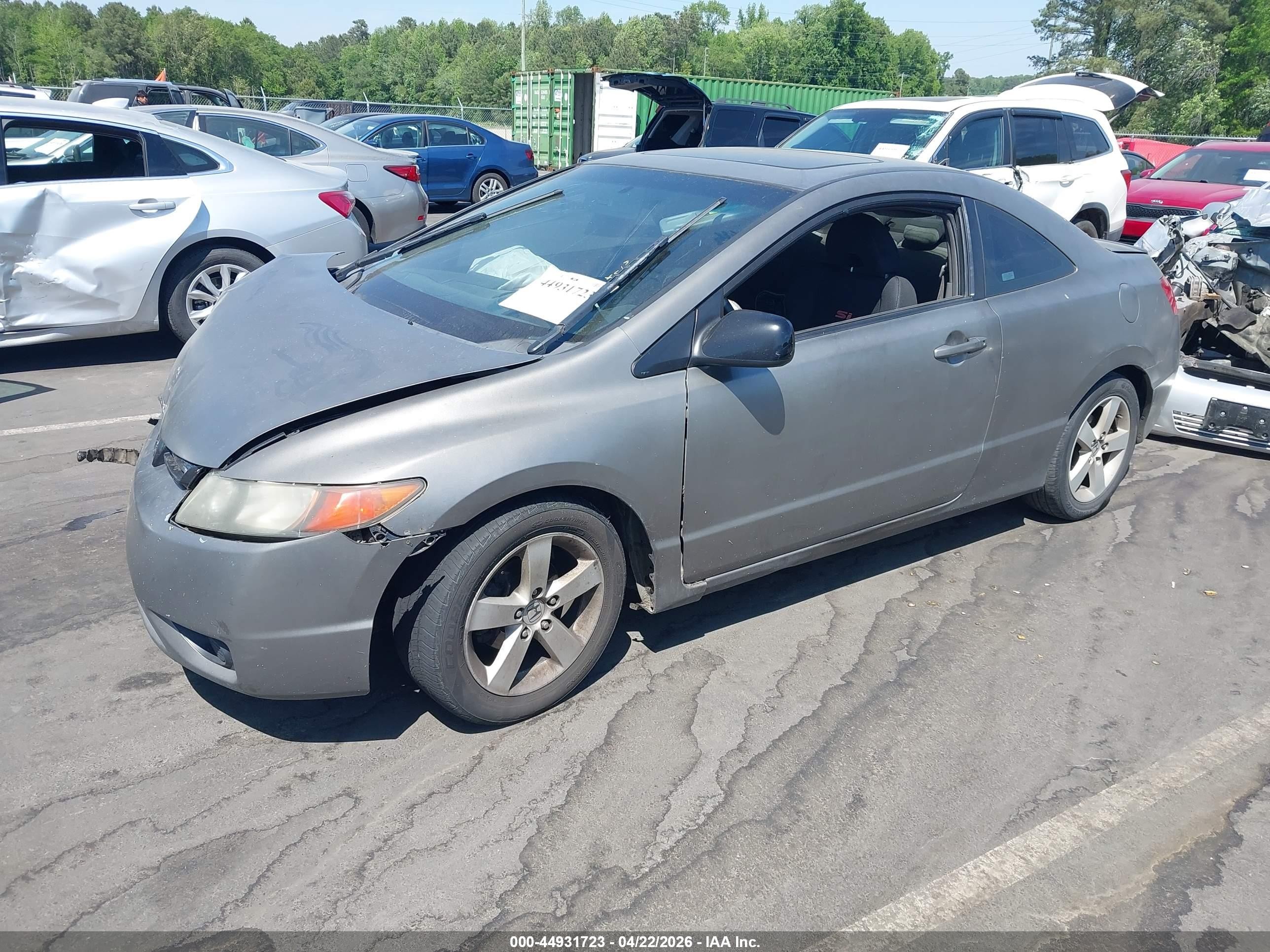 2007 Honda Civic Ex Silver vin: 2HGFG12807H547985
