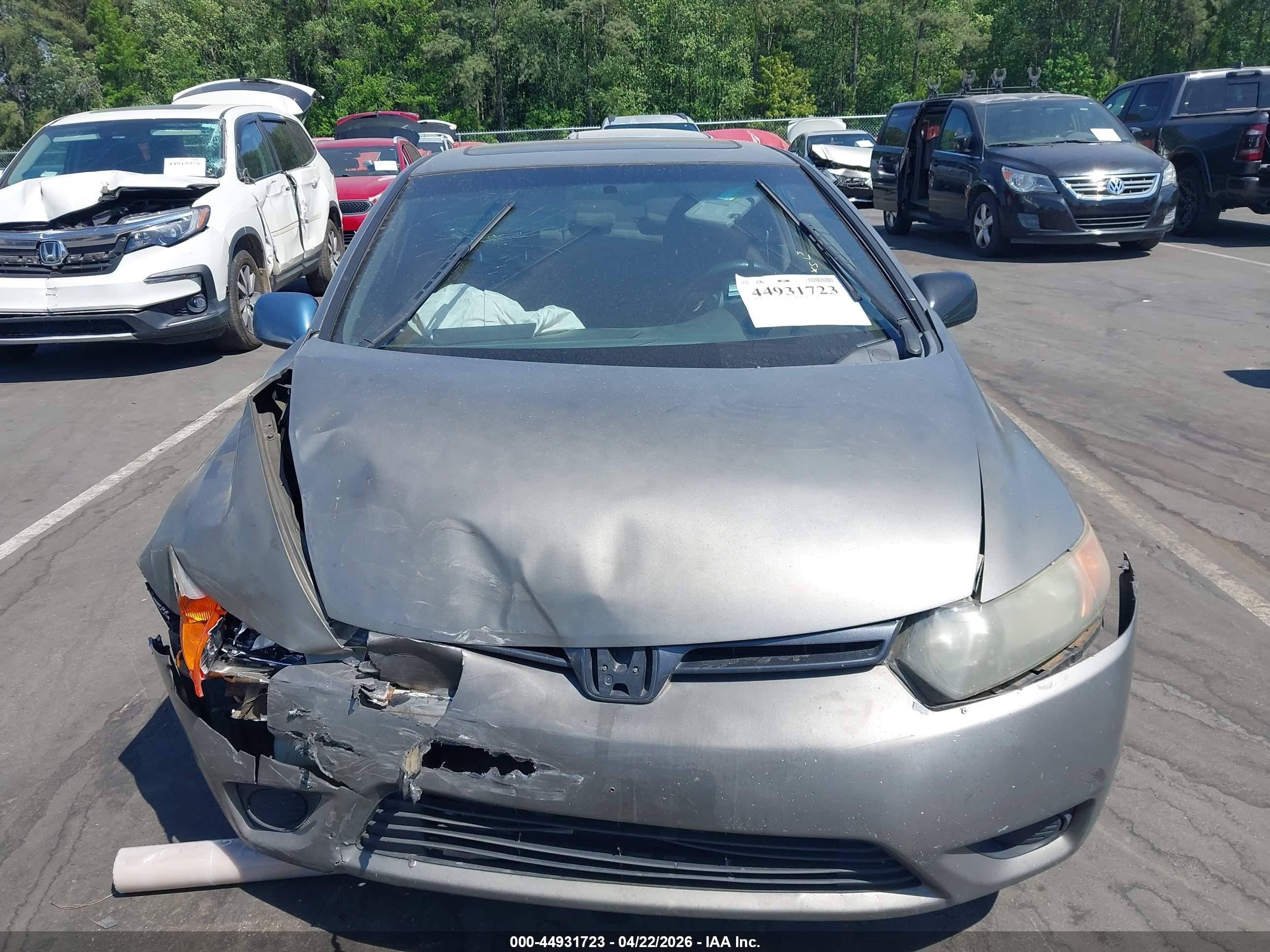 2007 Honda Civic Ex Silver vin: 2HGFG12807H547985