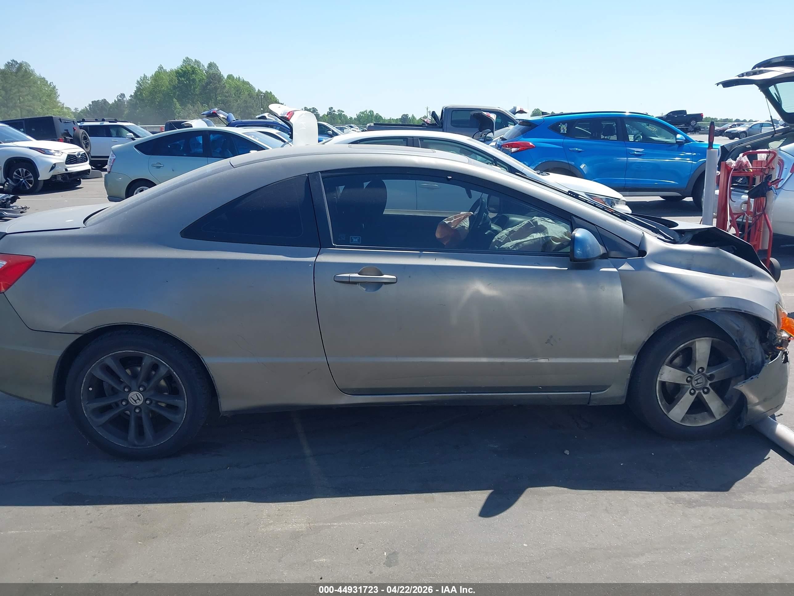 2007 Honda Civic Ex Silver vin: 2HGFG12807H547985