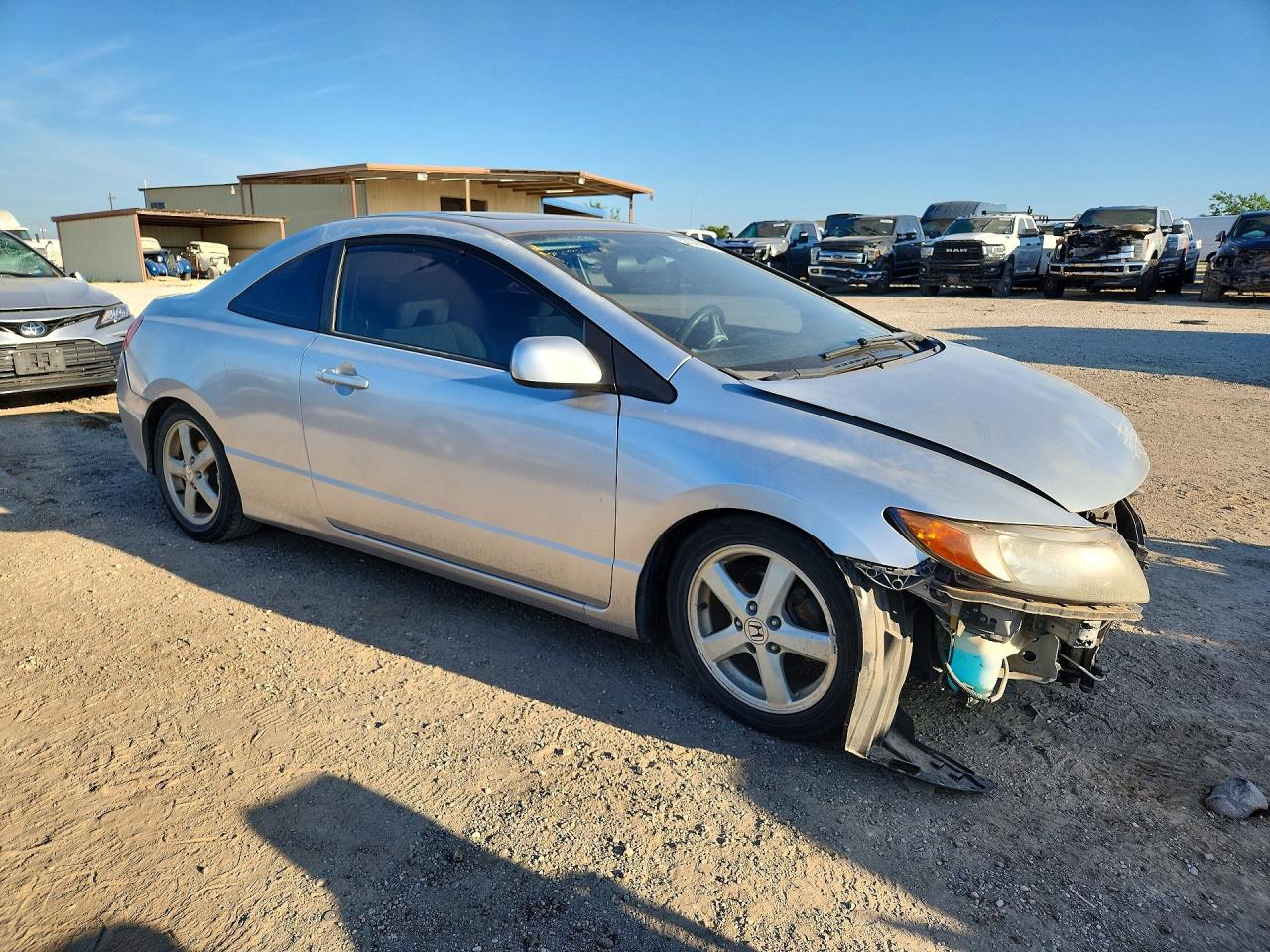 2007 Honda Civic Ex Silver vin: 2HGFG12807H565015