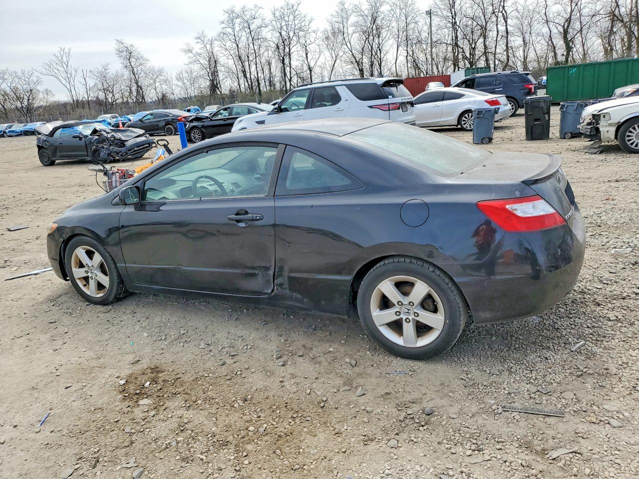 2007 Honda Civic Black vin: 2HGFG12807H579156