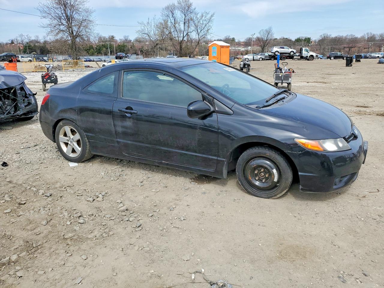 2007 Honda Civic Black vin: 2HGFG12807H579156