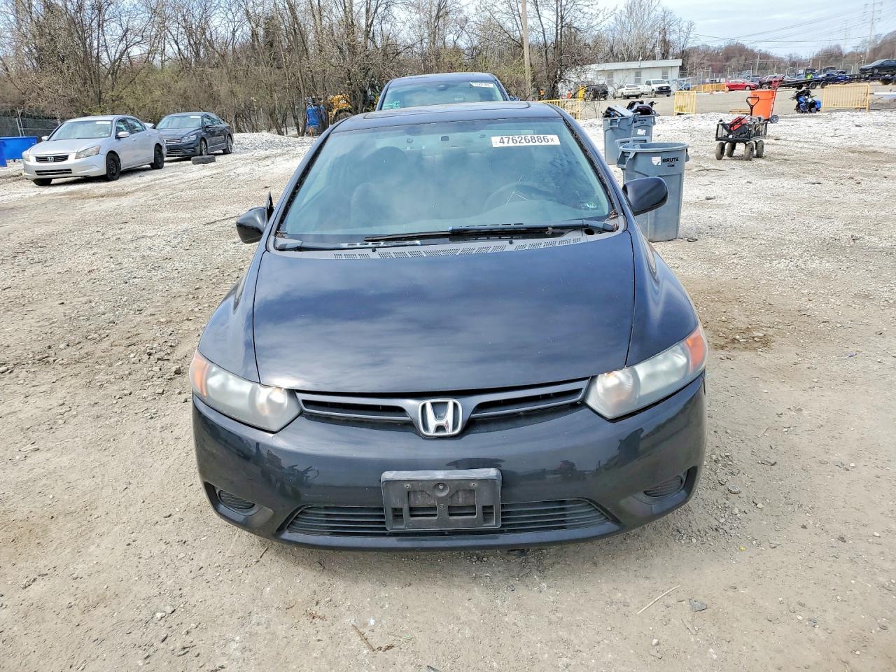 2007 Honda Civic Black vin: 2HGFG12807H579156