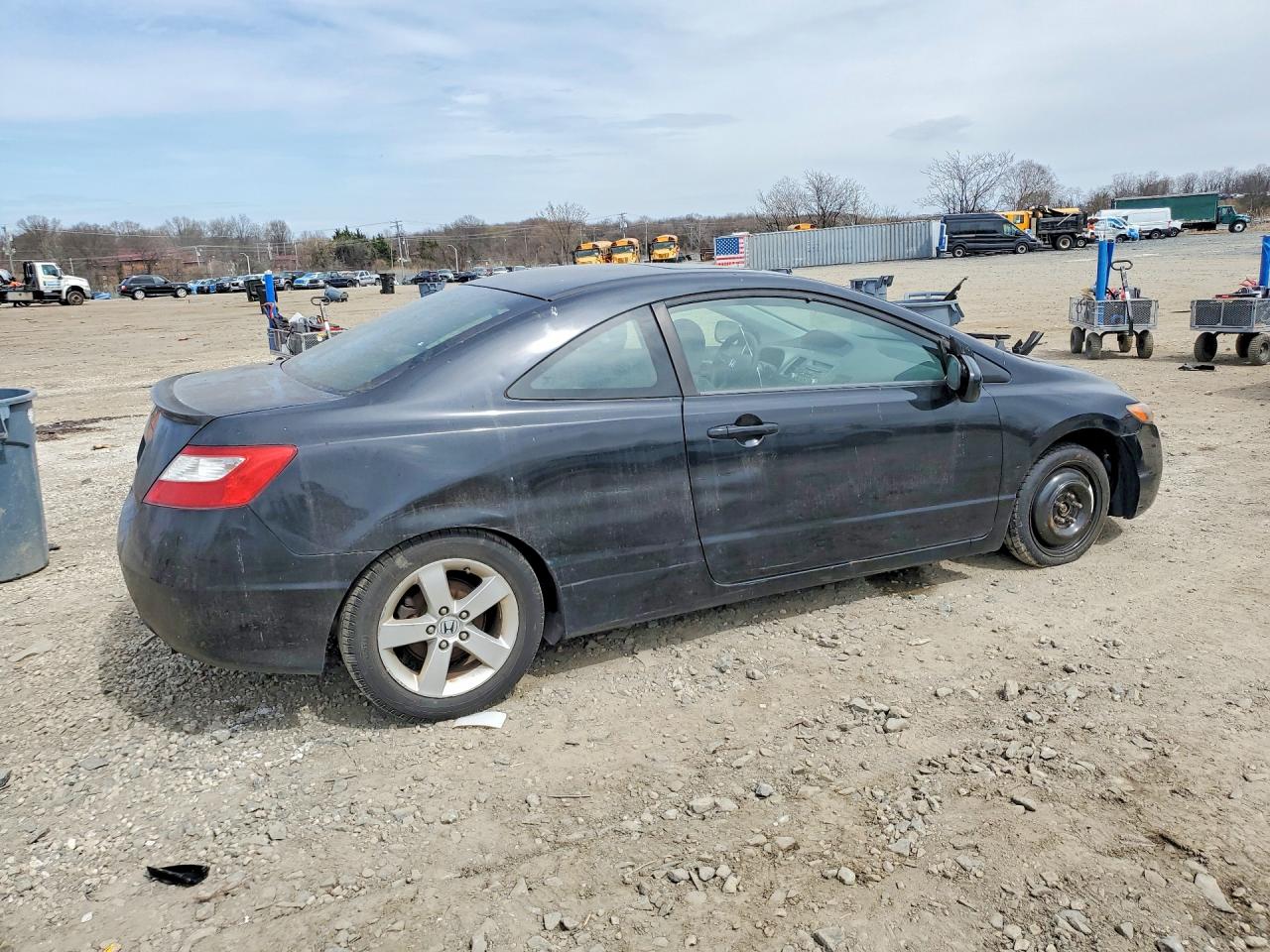 2007 Honda Civic Black vin: 2HGFG12807H579156
