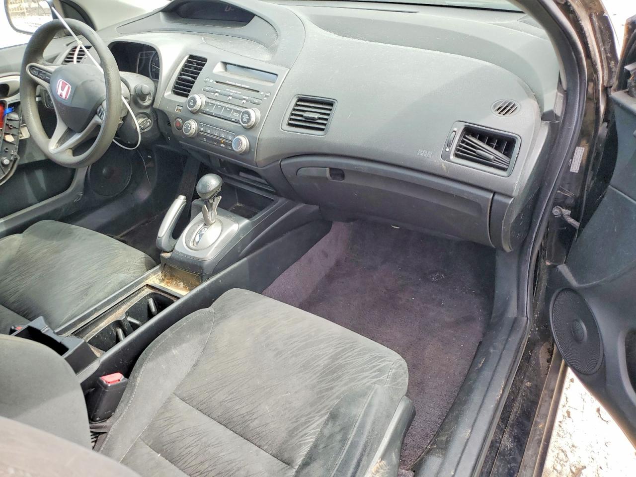 2007 Honda Civic Black vin: 2HGFG12807H579156