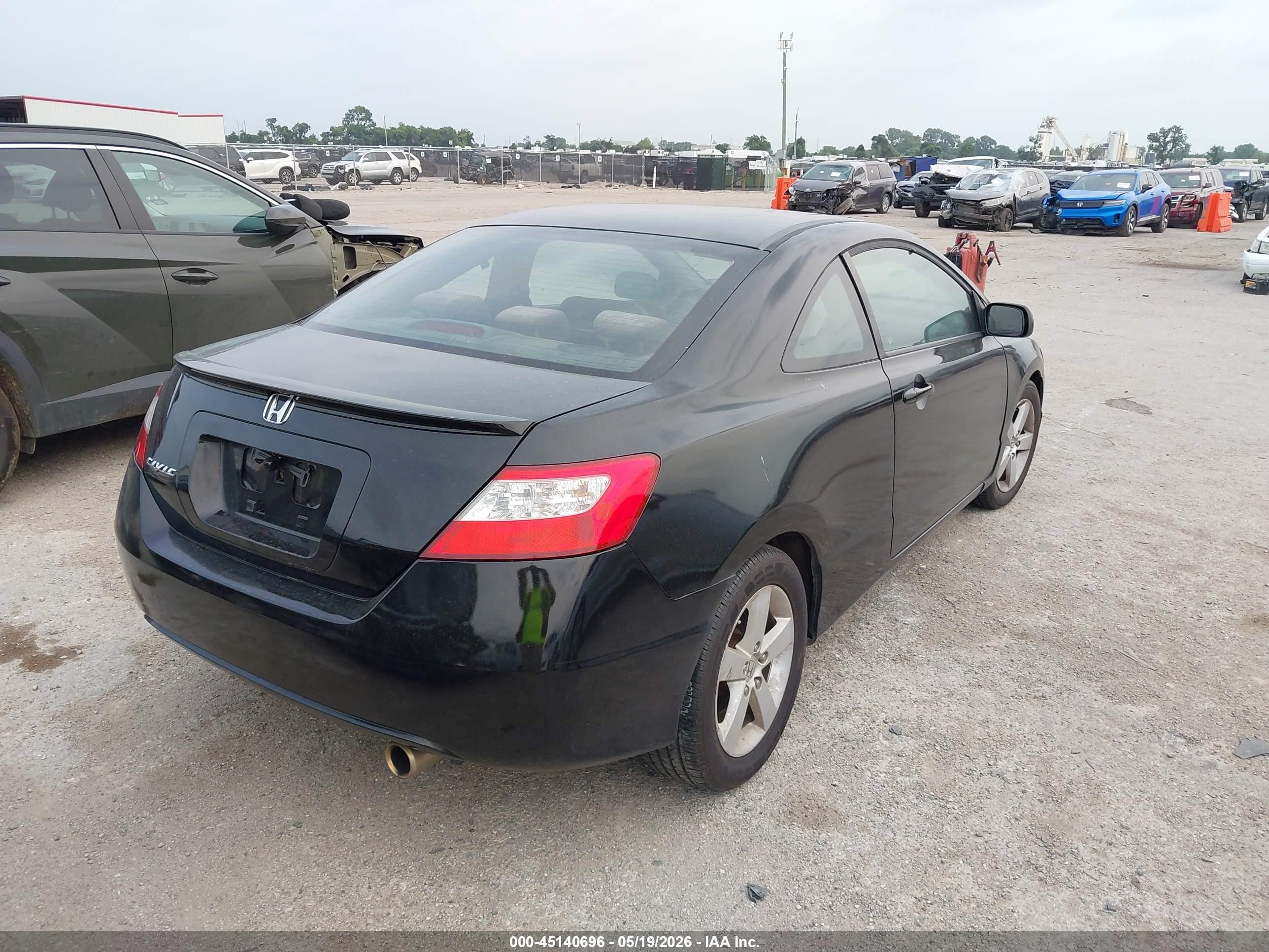2008 Honda Civic Ex Black vin: 2HGFG12808H506144