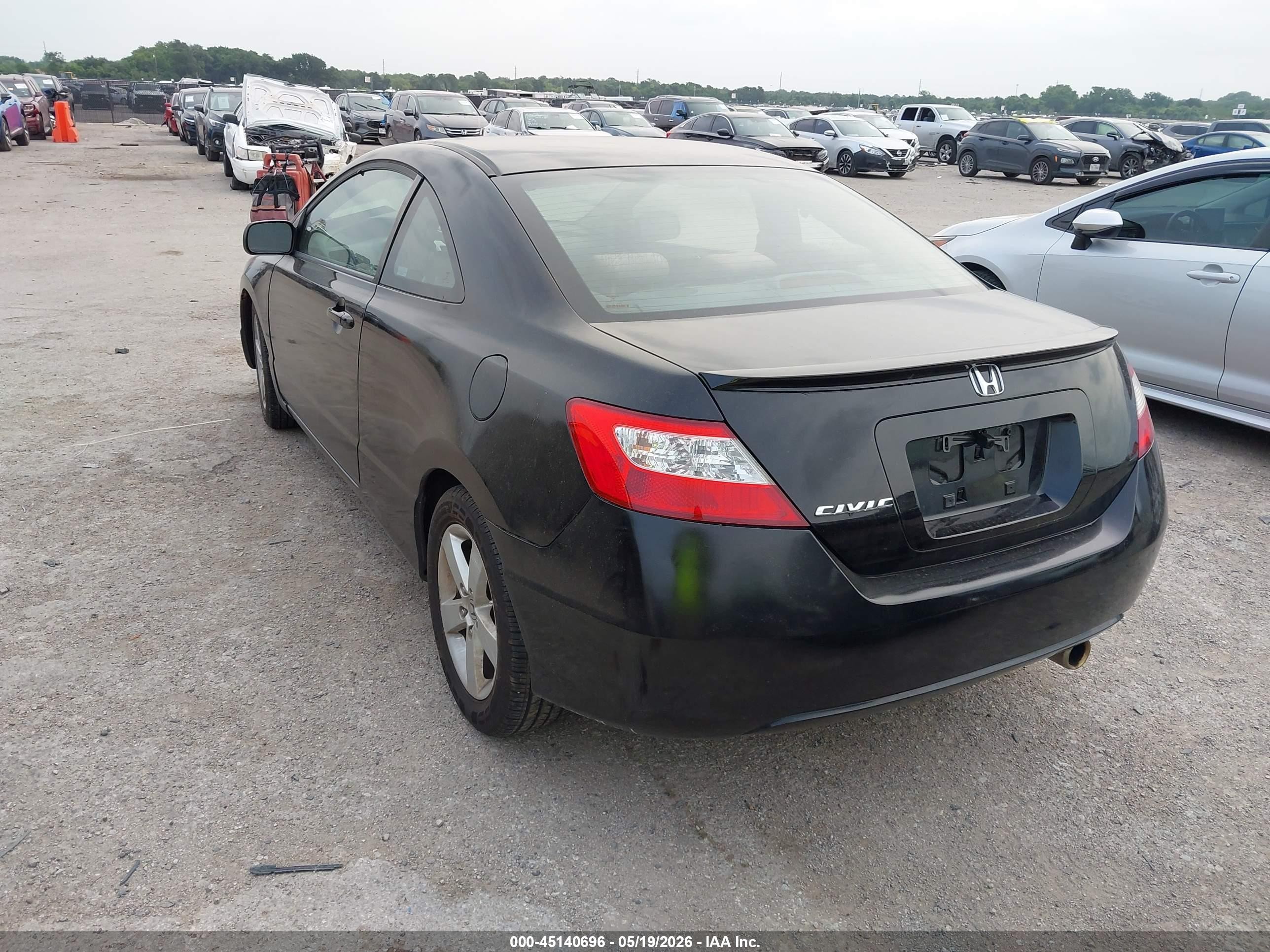2008 Honda Civic Ex Black vin: 2HGFG12808H506144