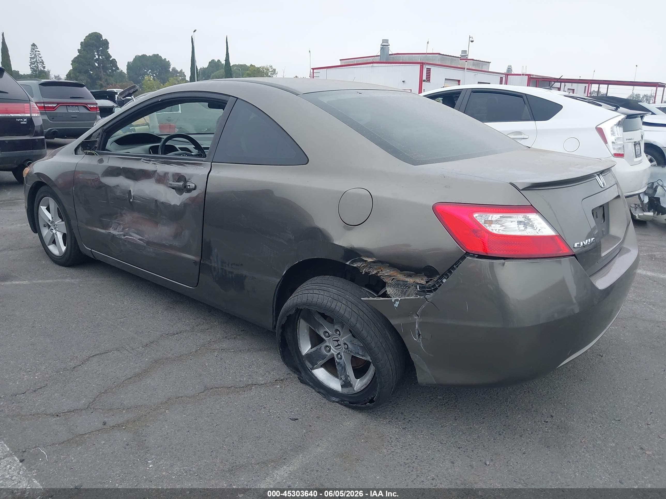 2008 Honda Civic Ex Gray vin: 2HGFG12808H509951
