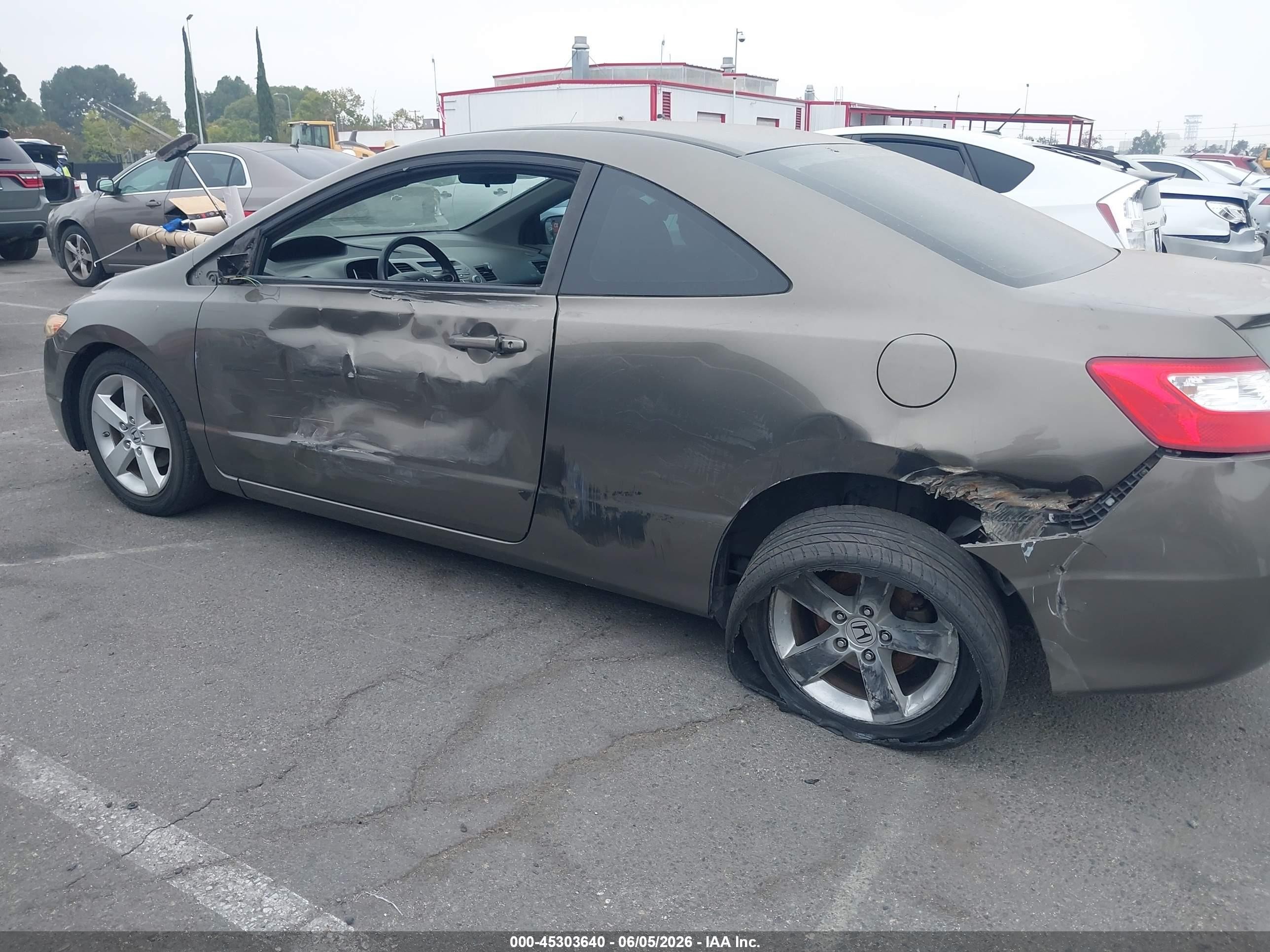 2008 Honda Civic Ex Gray vin: 2HGFG12808H509951