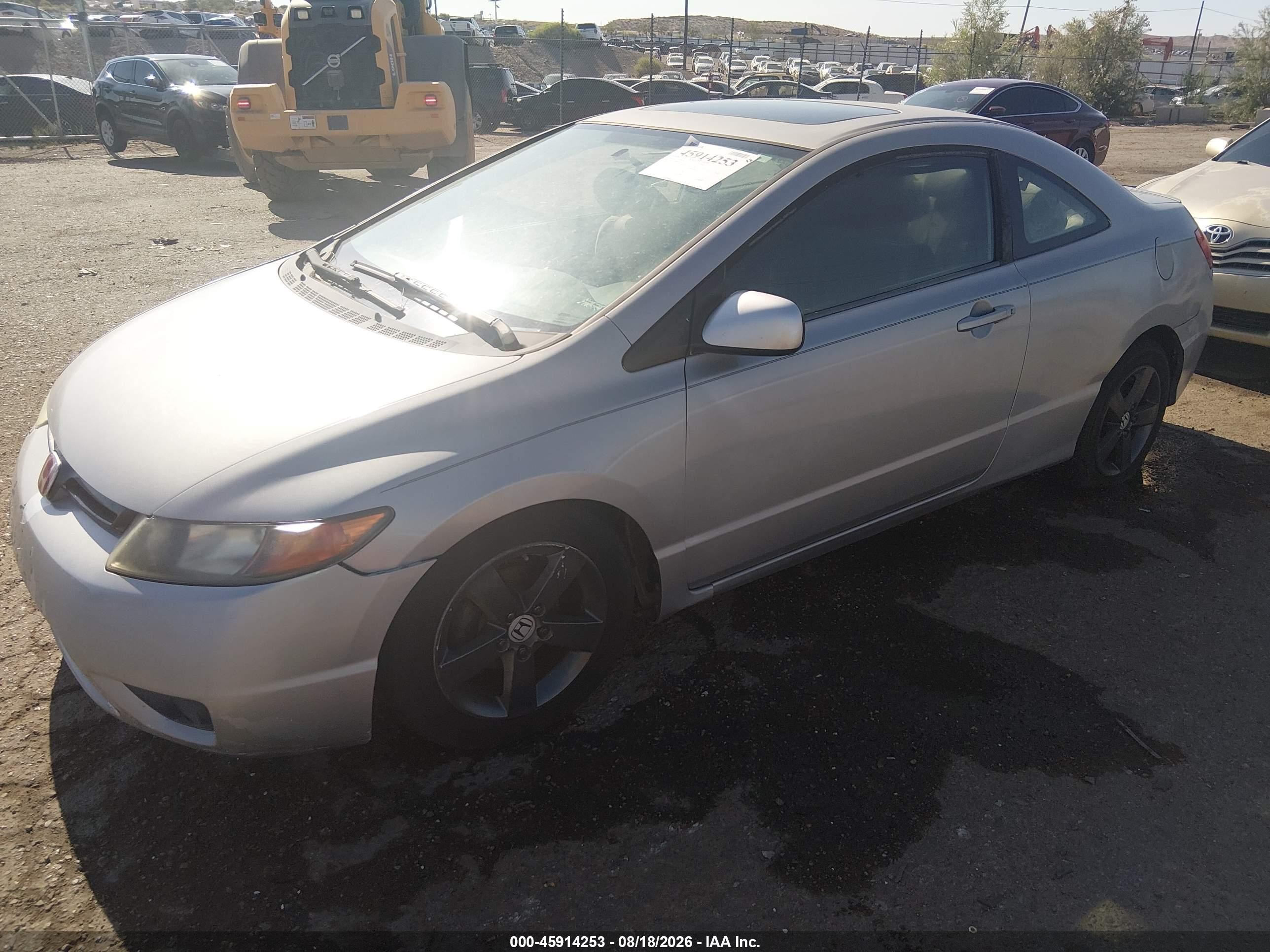 2008 Honda Civic Ex Silver vin: 2HGFG12808H568546