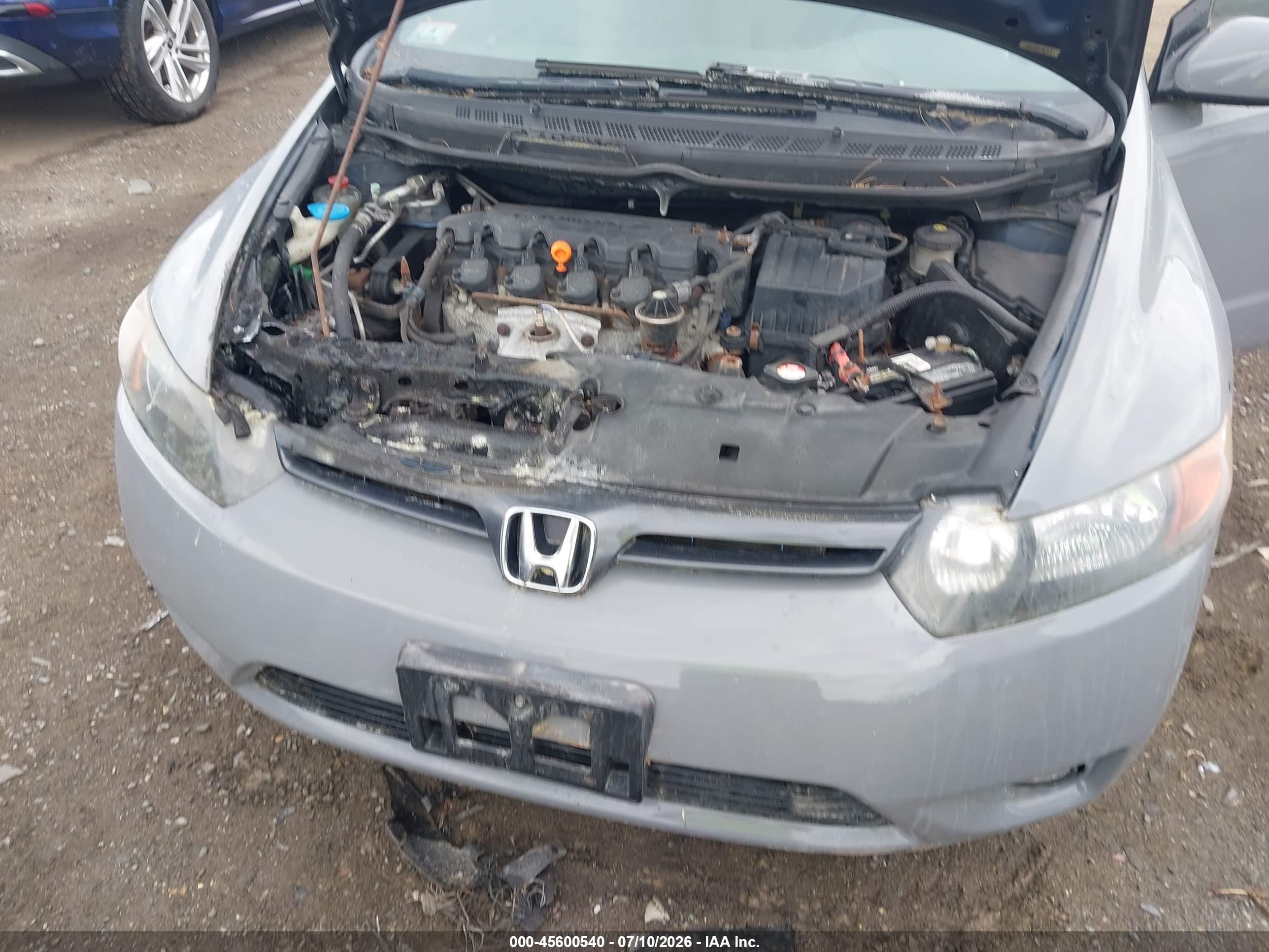2008 Honda Civic Ex Gray vin: 2HGFG12808H580468