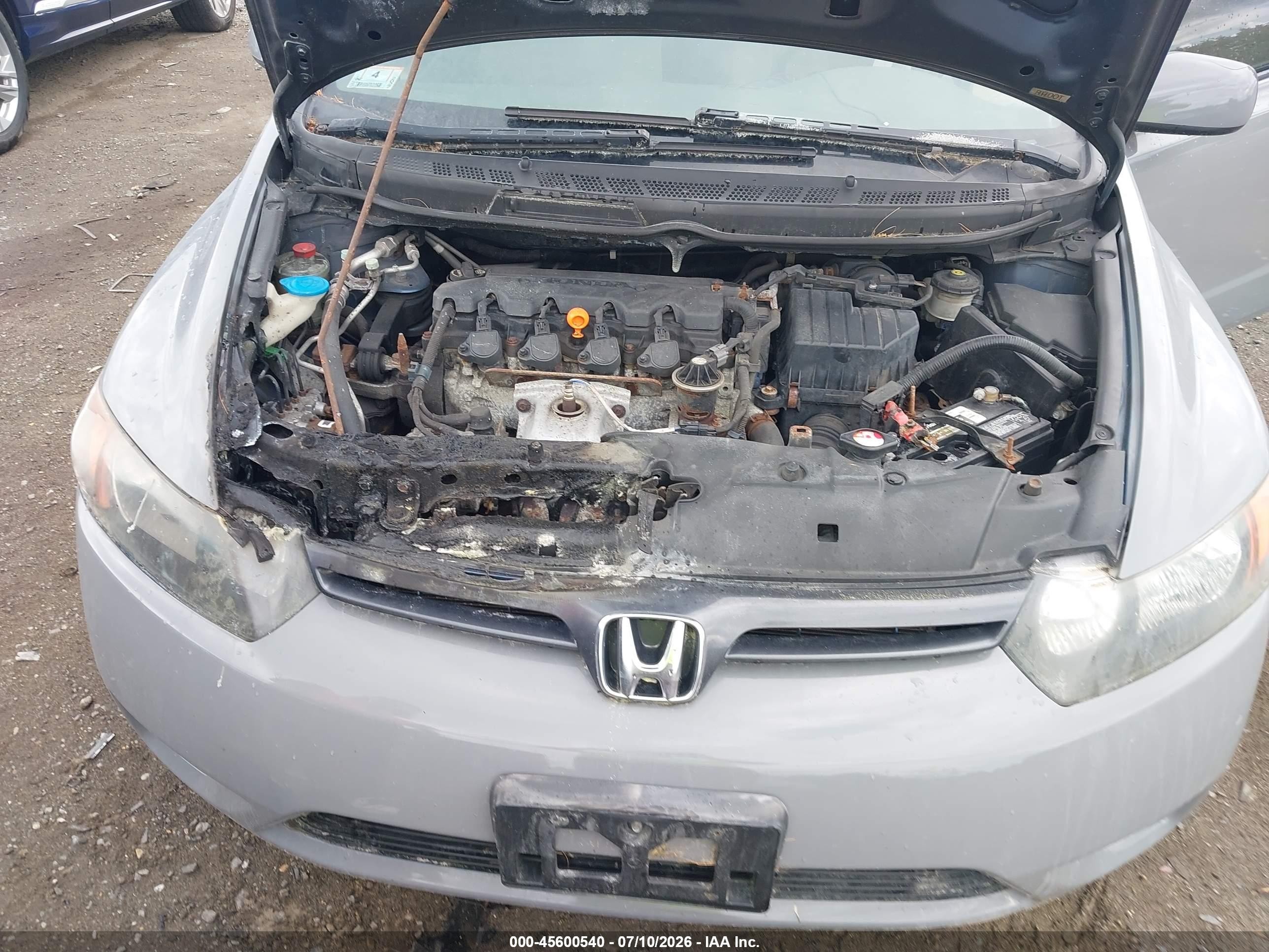 2008 Honda Civic Ex Gray vin: 2HGFG12808H580468