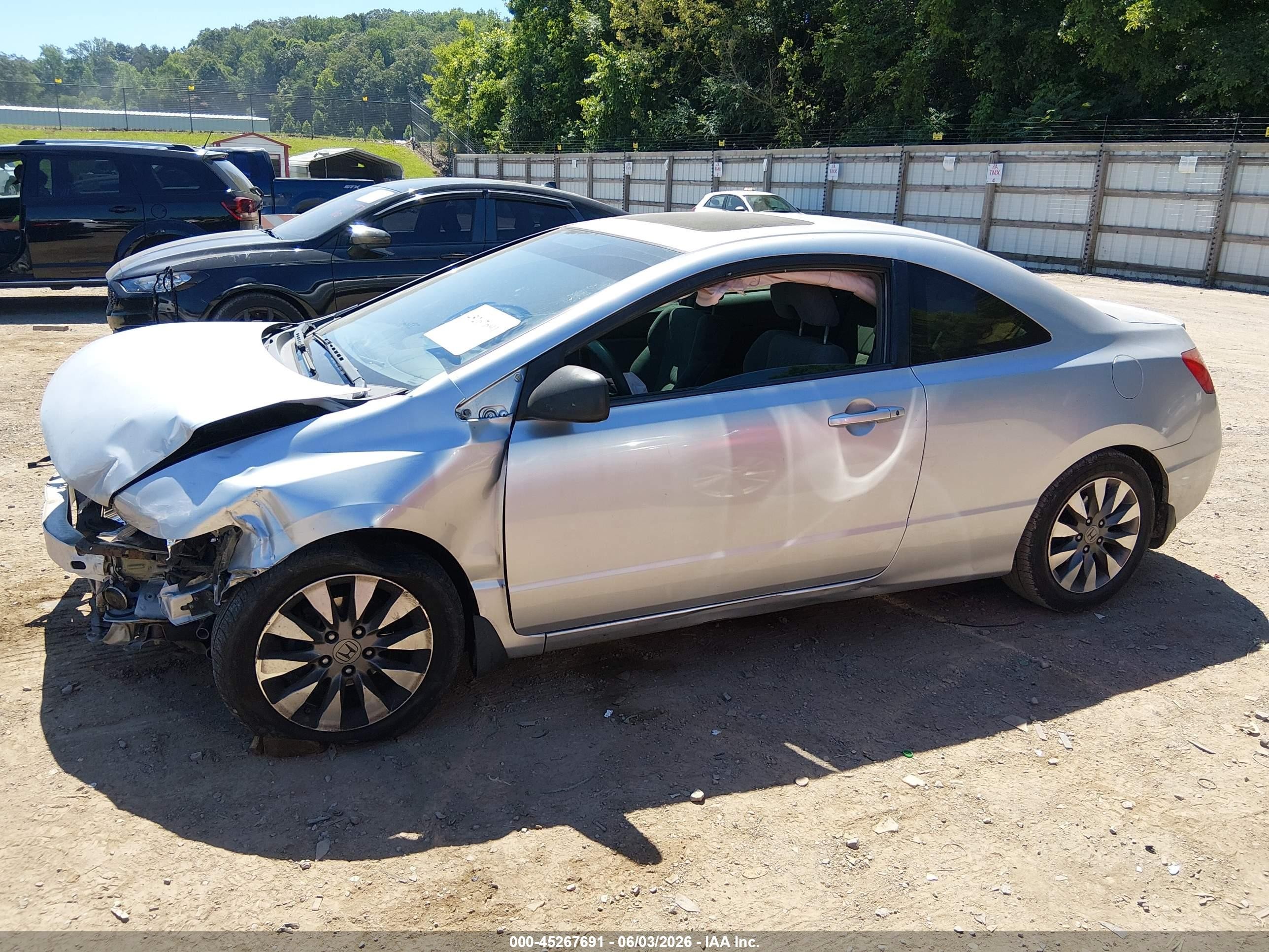 2009 Honda Civic Ex Silver vin: 2HGFG12809H536813