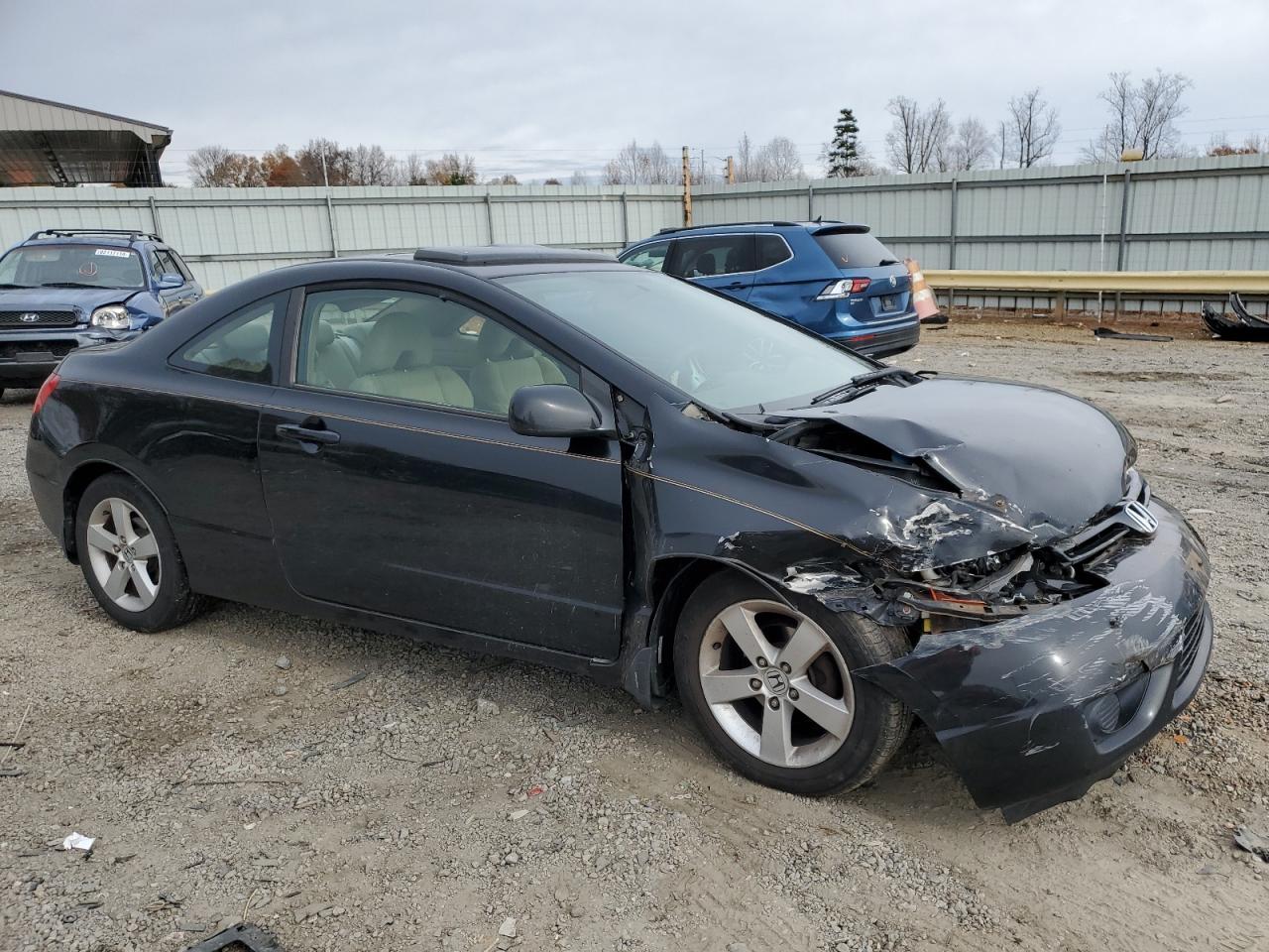 2006 Honda Civic Ex Black vin: 2HGFG12816H504206