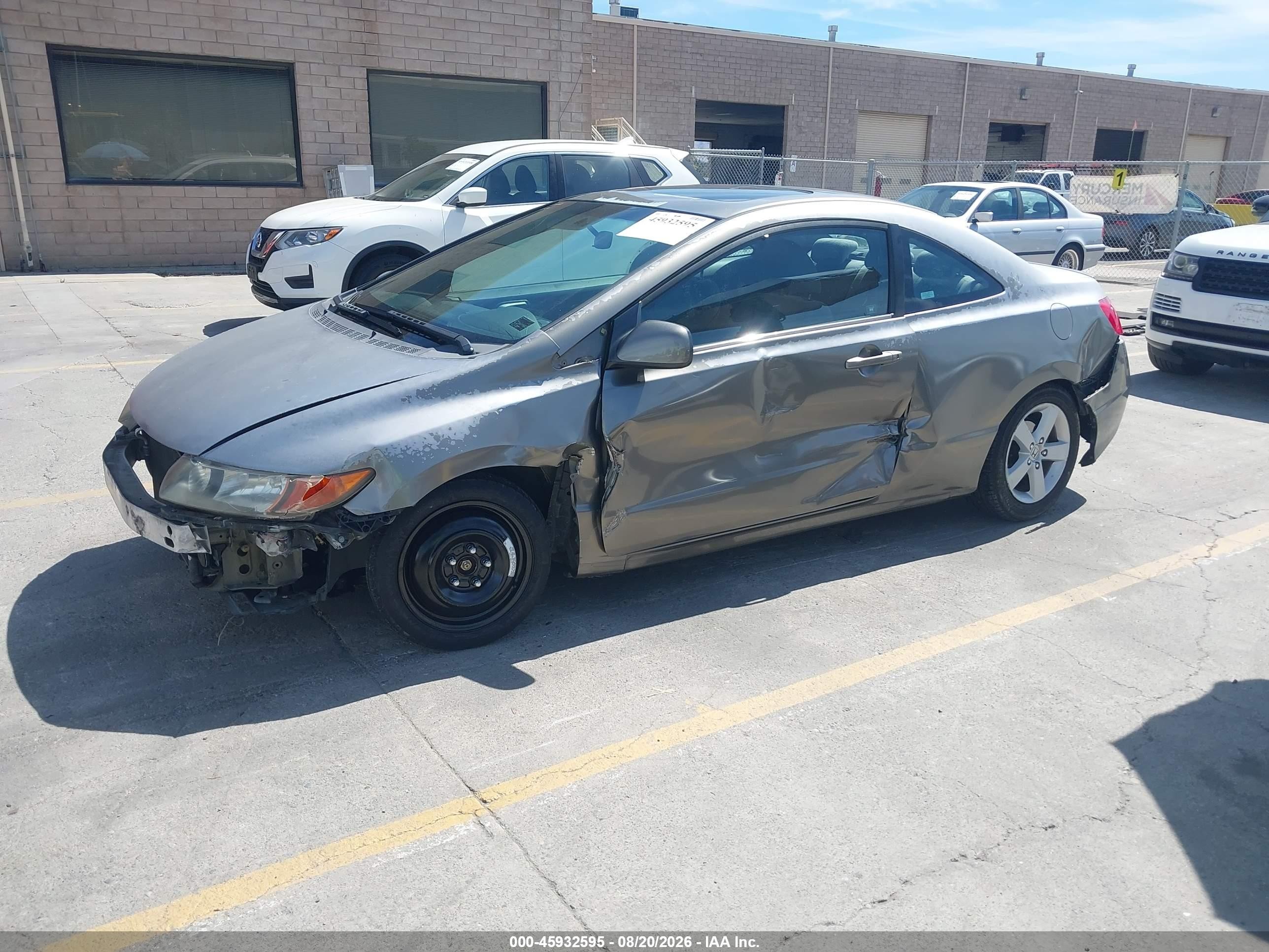 2006 Honda Civic Ex Gray vin: 2HGFG12816H513584