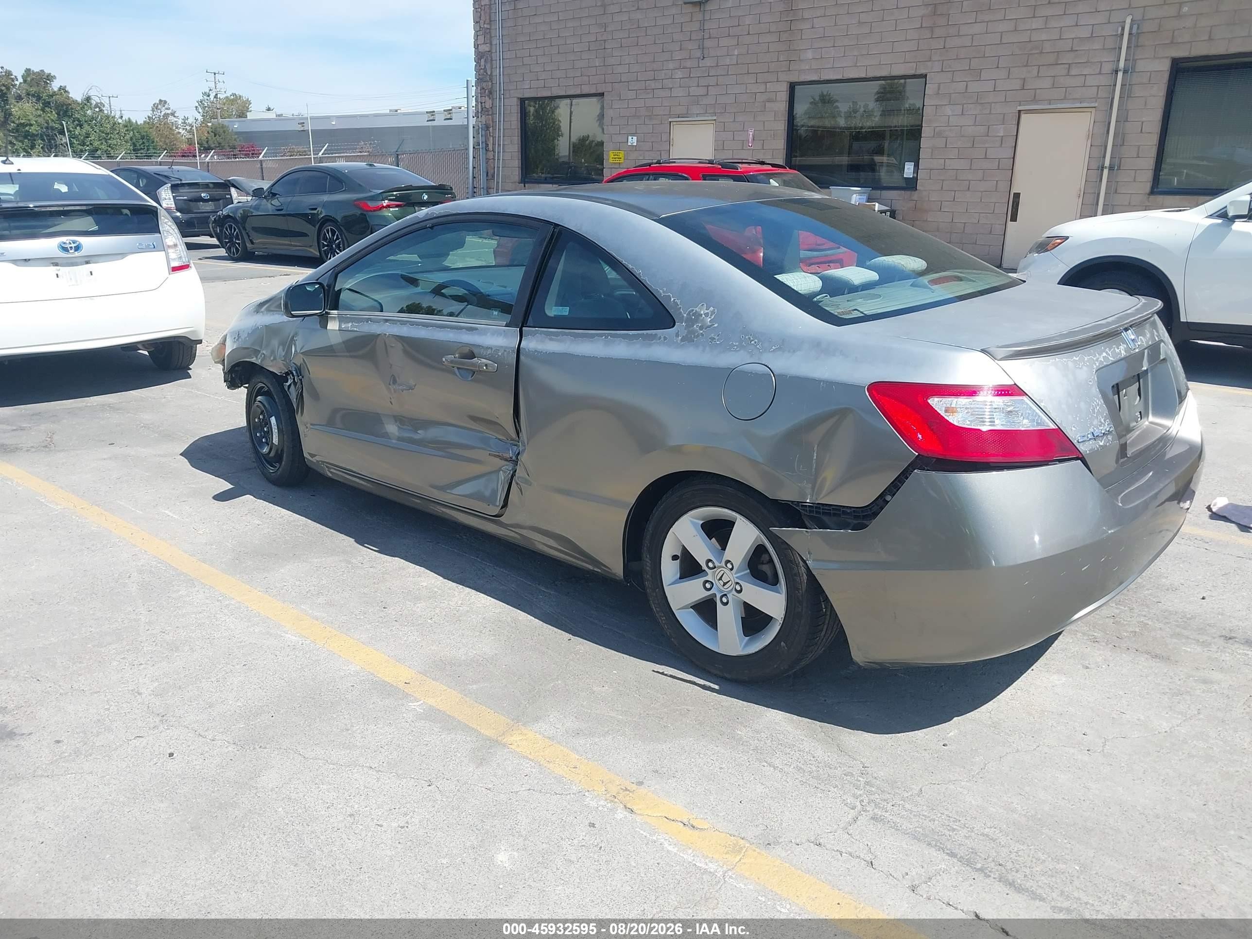 2006 Honda Civic Ex Gray vin: 2HGFG12816H513584