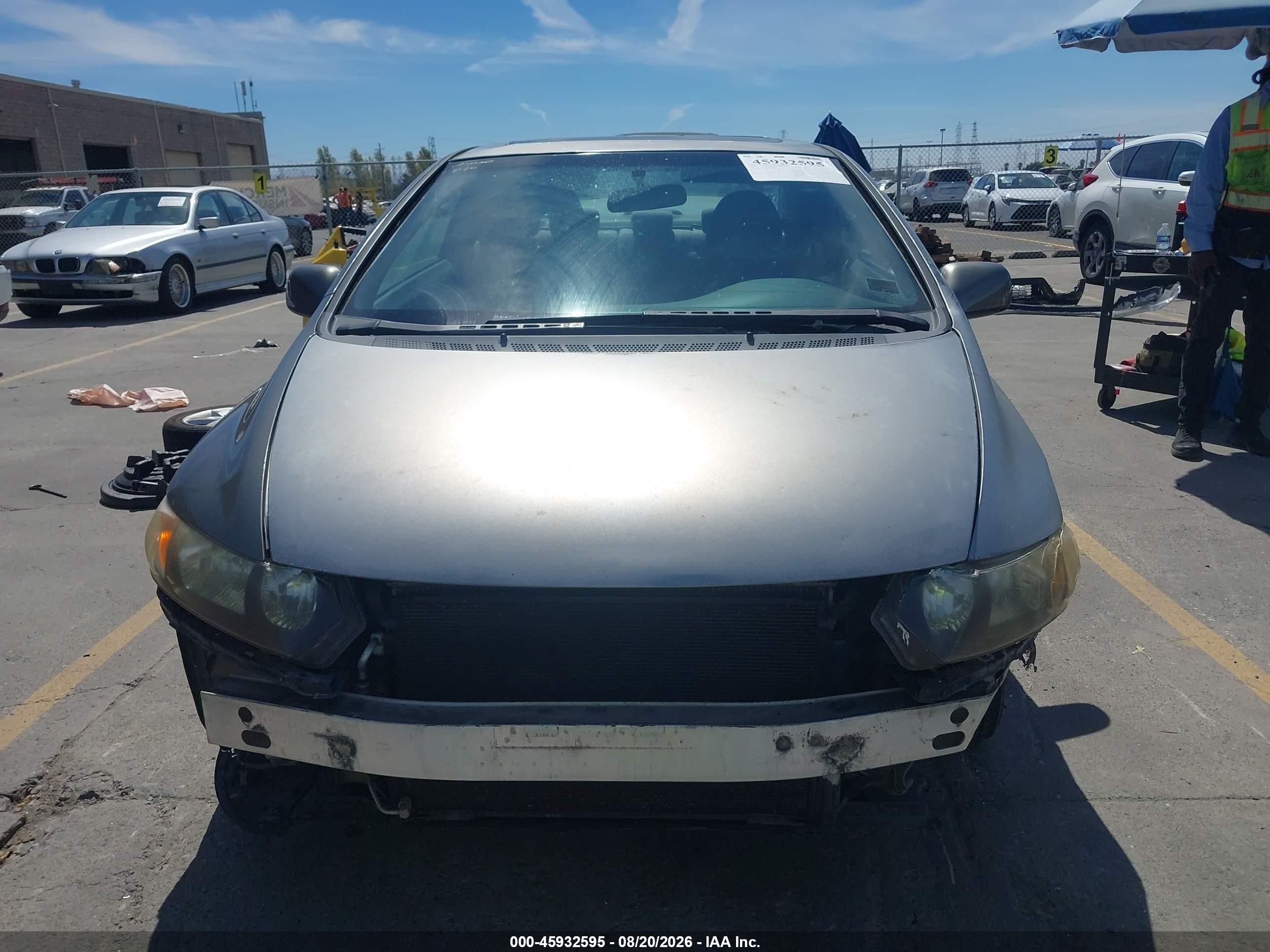 2006 Honda Civic Ex Gray vin: 2HGFG12816H513584