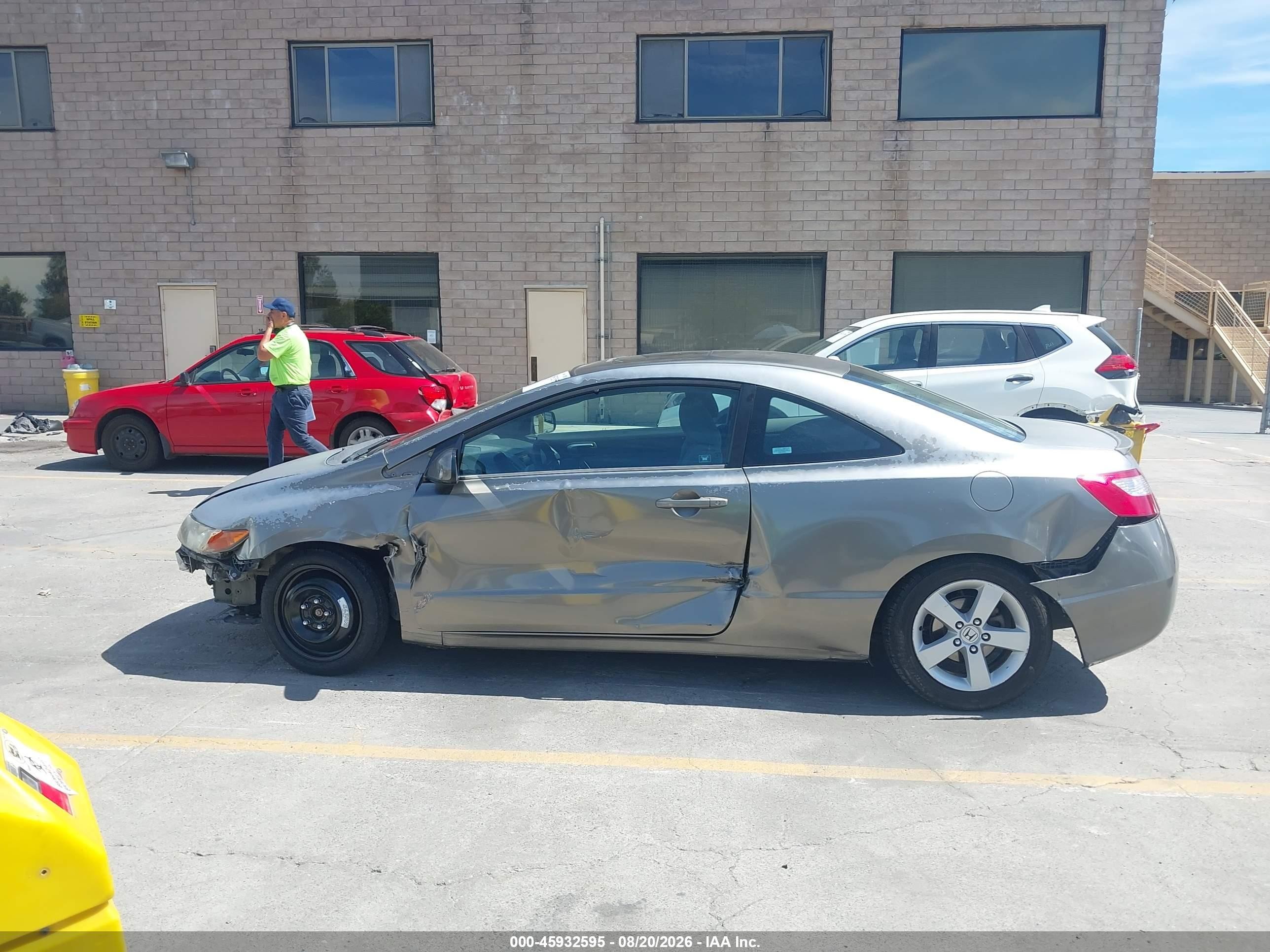 2006 Honda Civic Ex Gray vin: 2HGFG12816H513584