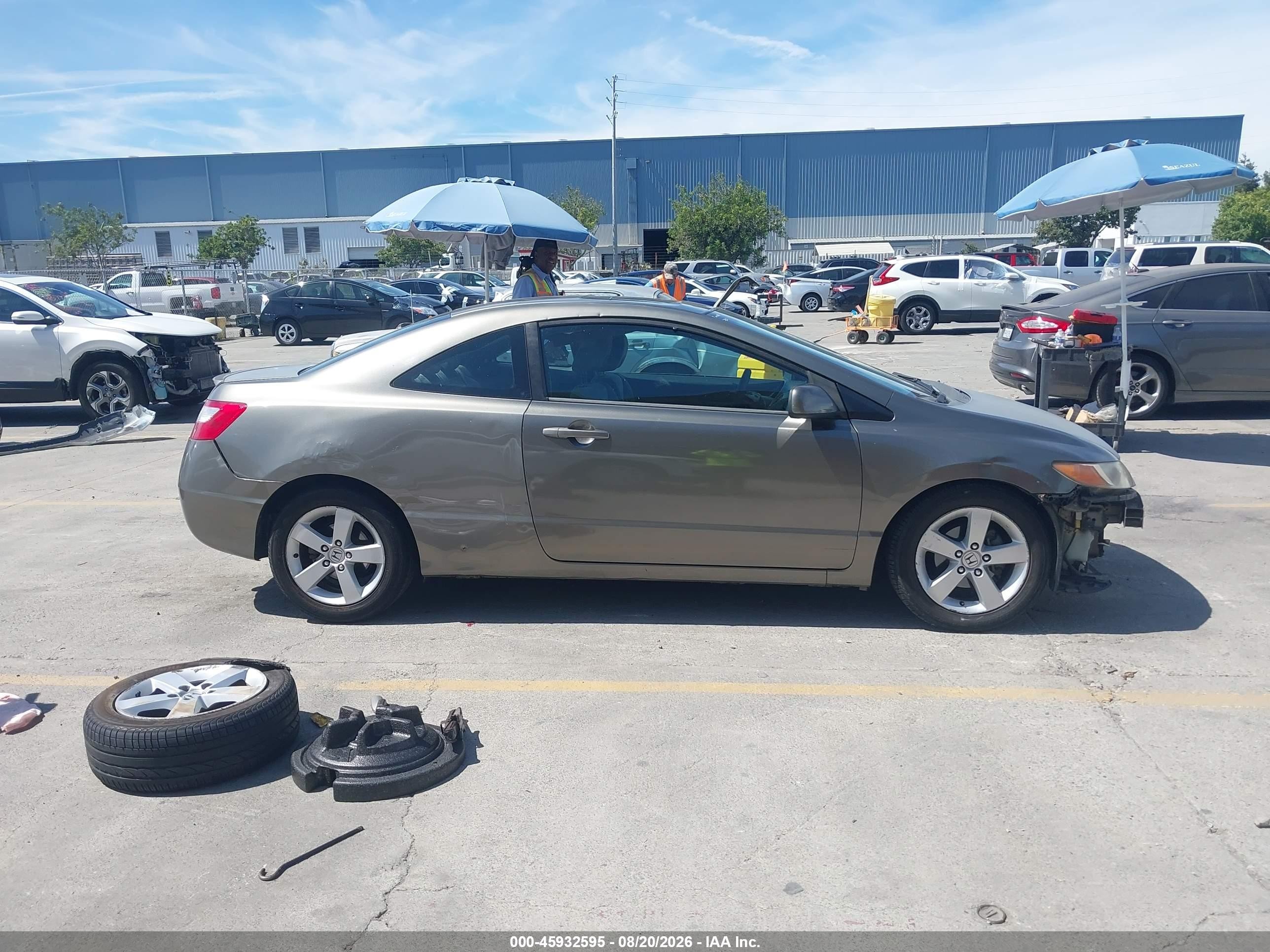 2006 Honda Civic Ex Gray vin: 2HGFG12816H513584