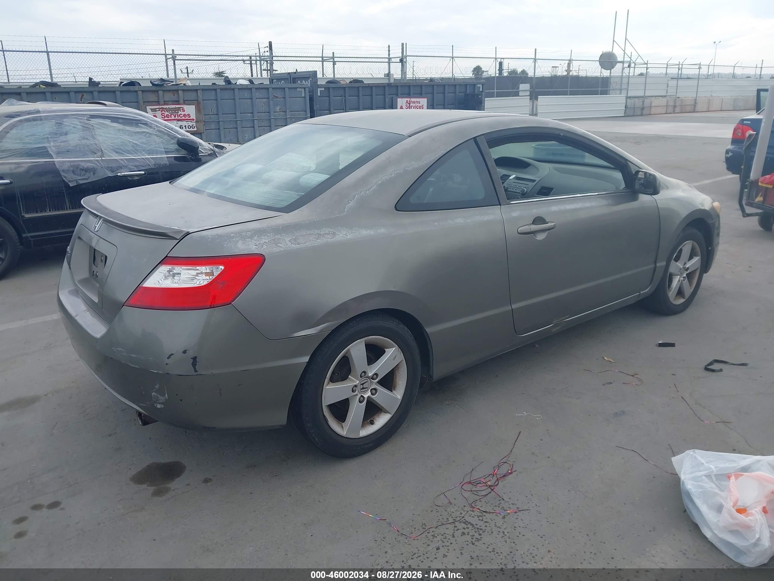 2006 Honda Civic Ex Gray vin: 2HGFG12816H516002