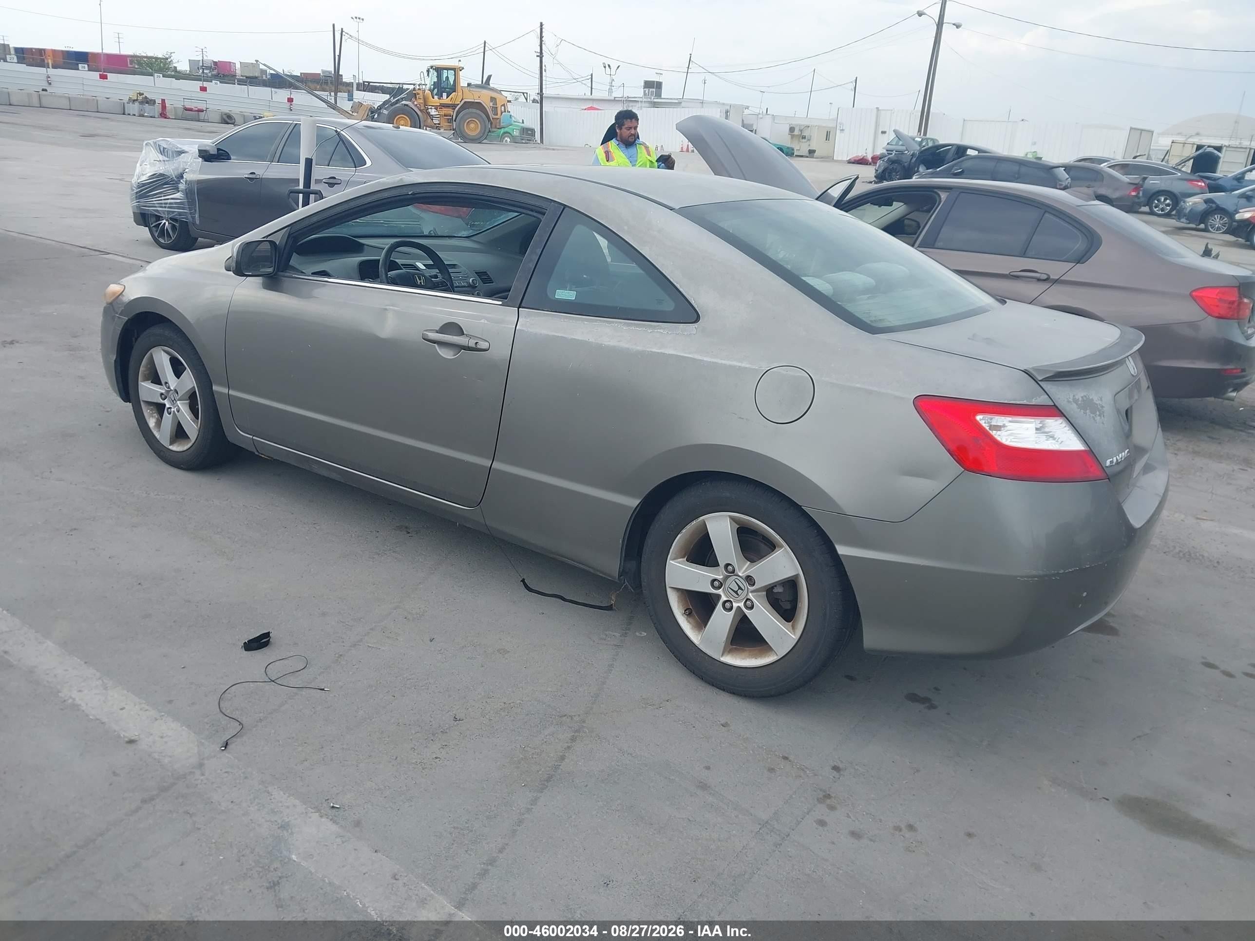 2006 Honda Civic Ex Gray vin: 2HGFG12816H516002