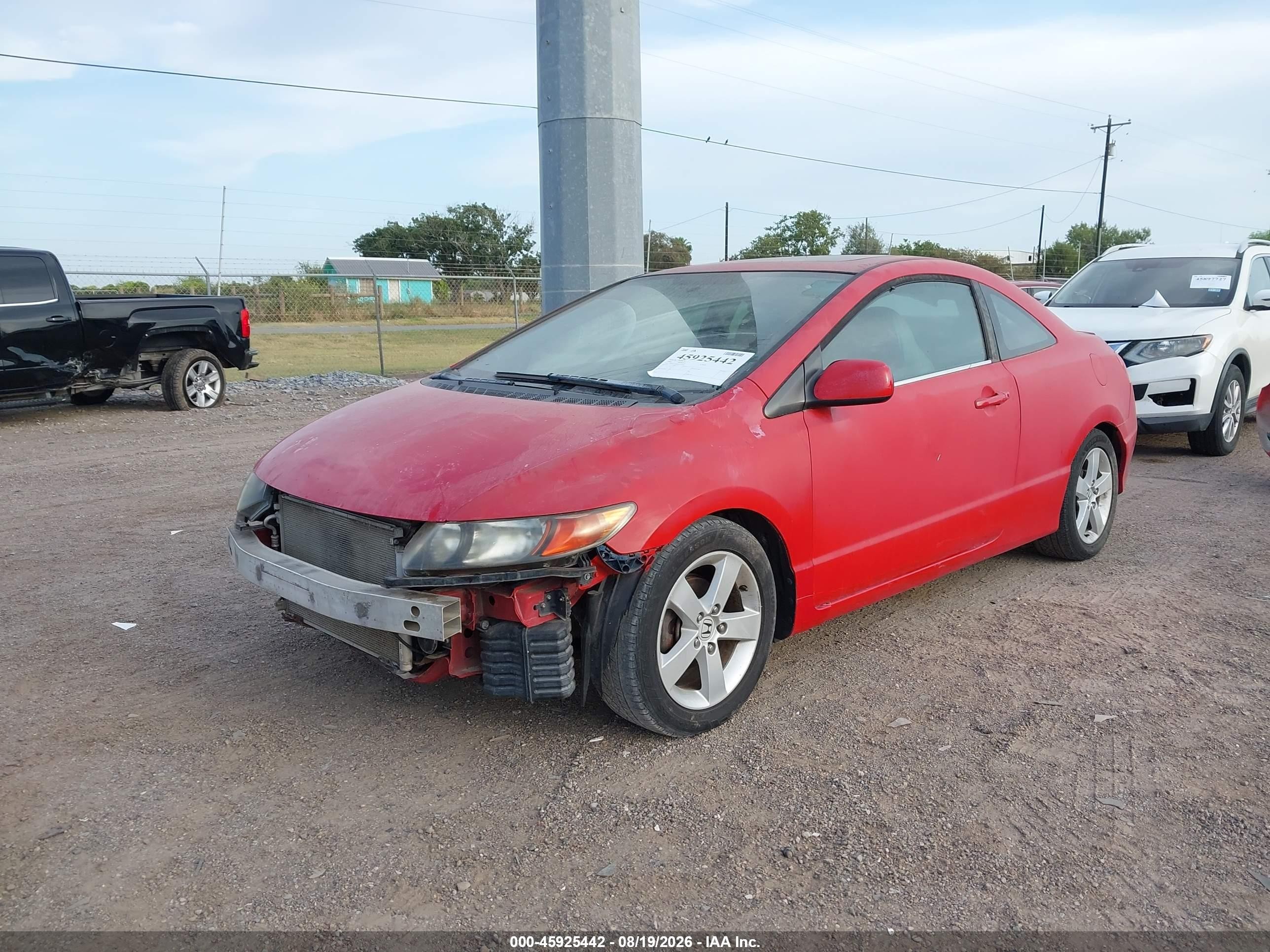 2006 Honda Civic Ex Красный vin: 2HGFG12816H556550