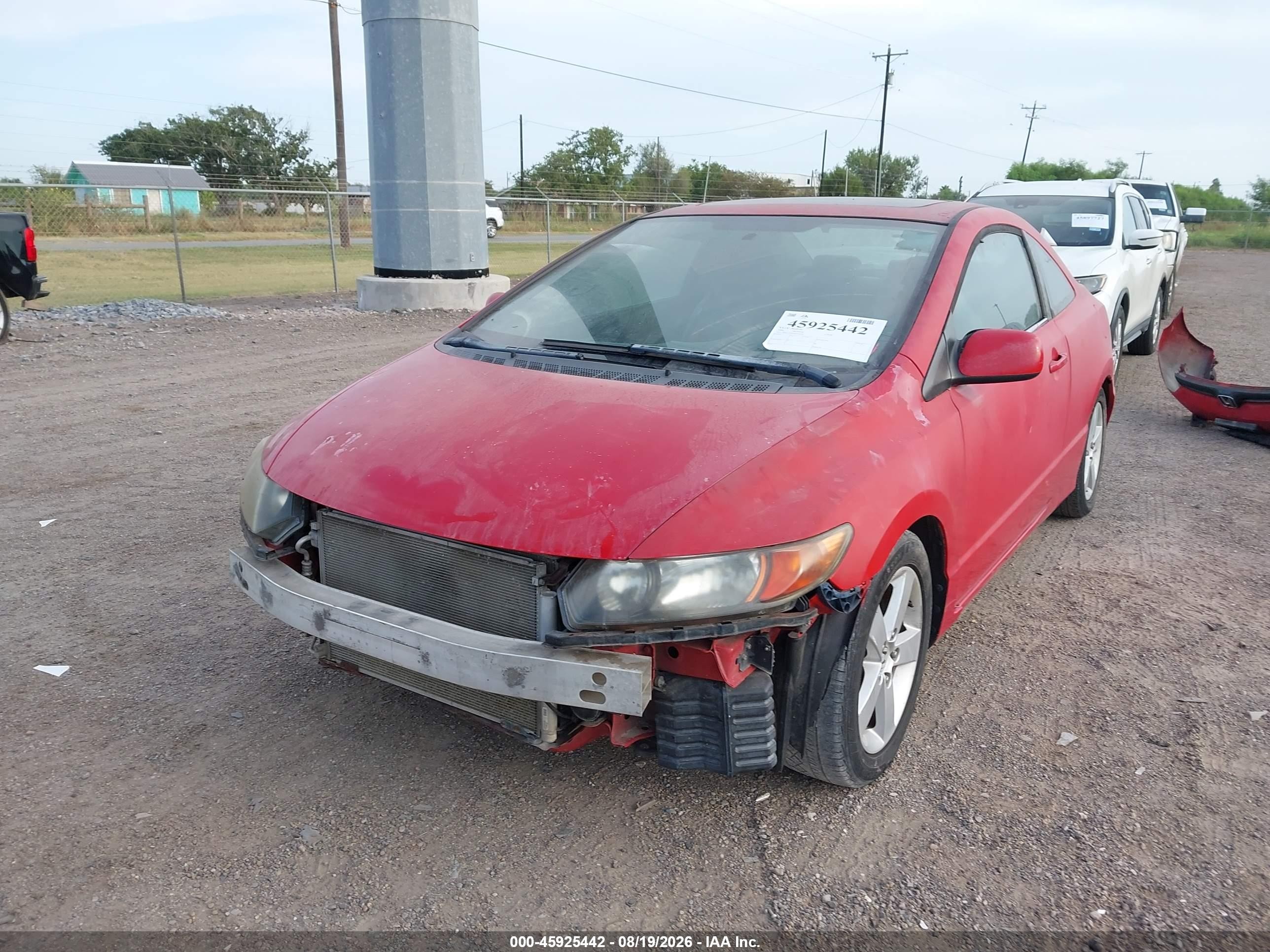 2006 Honda Civic Ex Красный vin: 2HGFG12816H556550